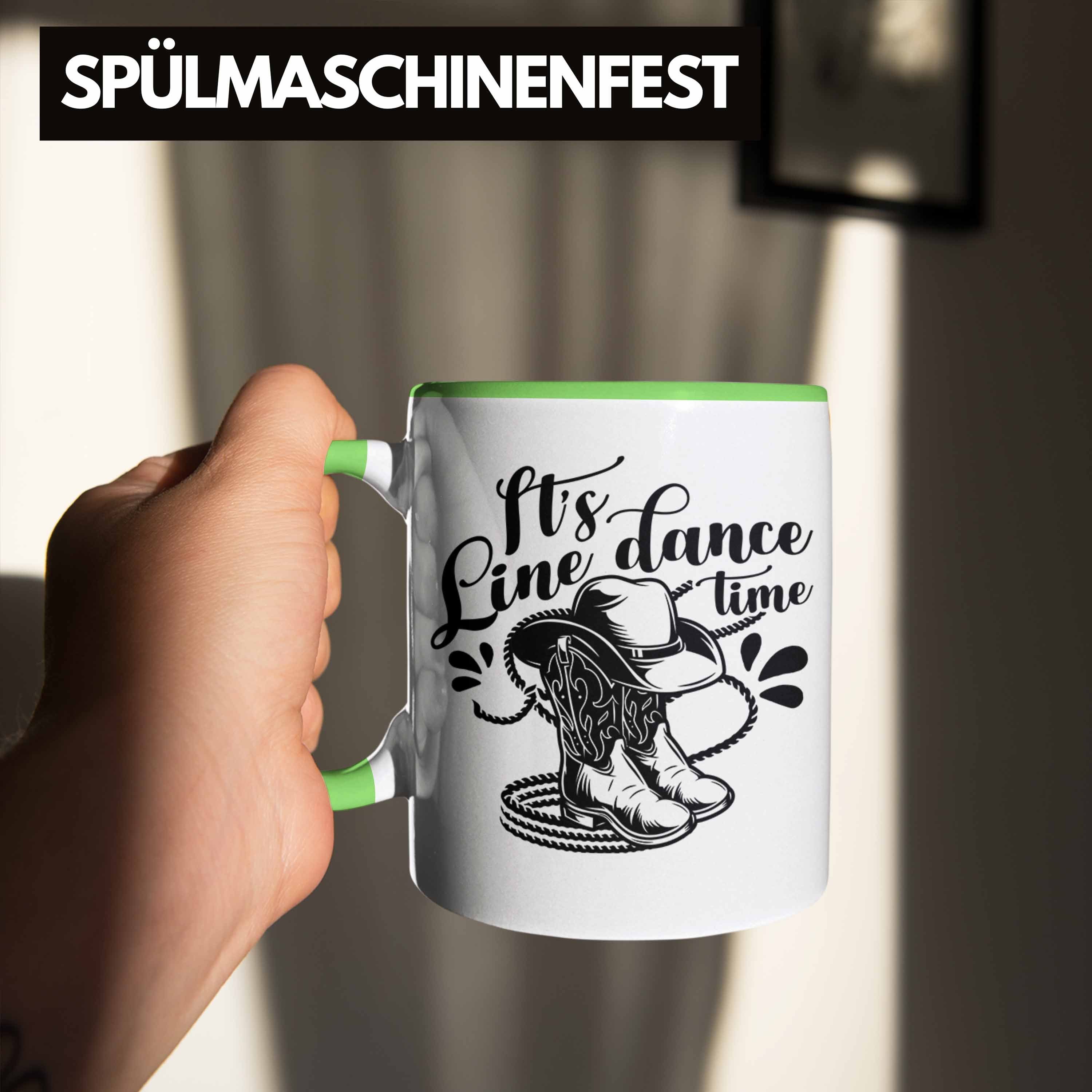 Geschenk Tasse Line Dance Trendation Line Tasse Lustige Time" "It's Grün Fans Dance