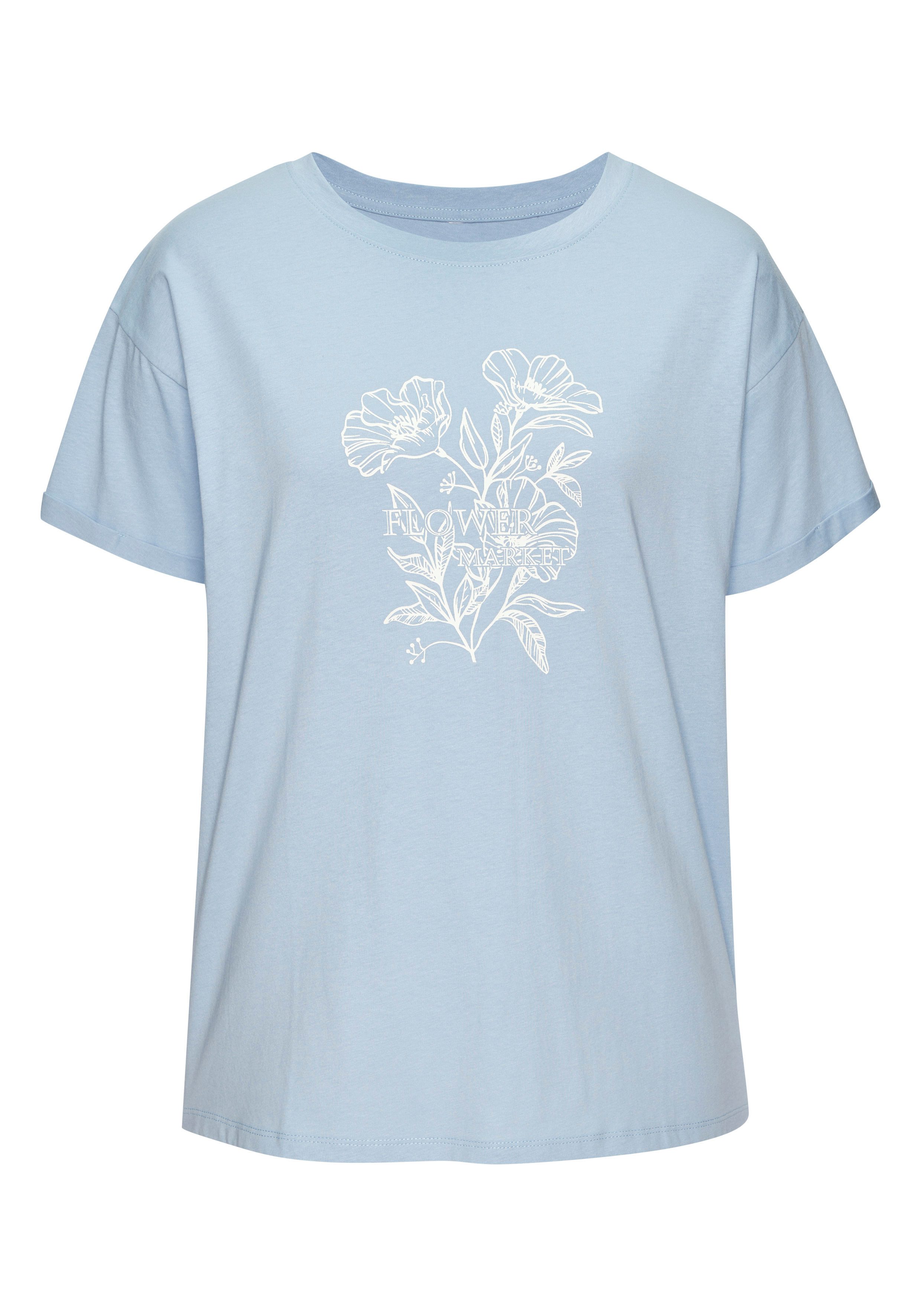 Vivance by Lascana T-Shirt mit Frontdruck aus hochwertiger Bio-Baumwolle. € 19,99, (€ 19,99 pro 1 Stk).