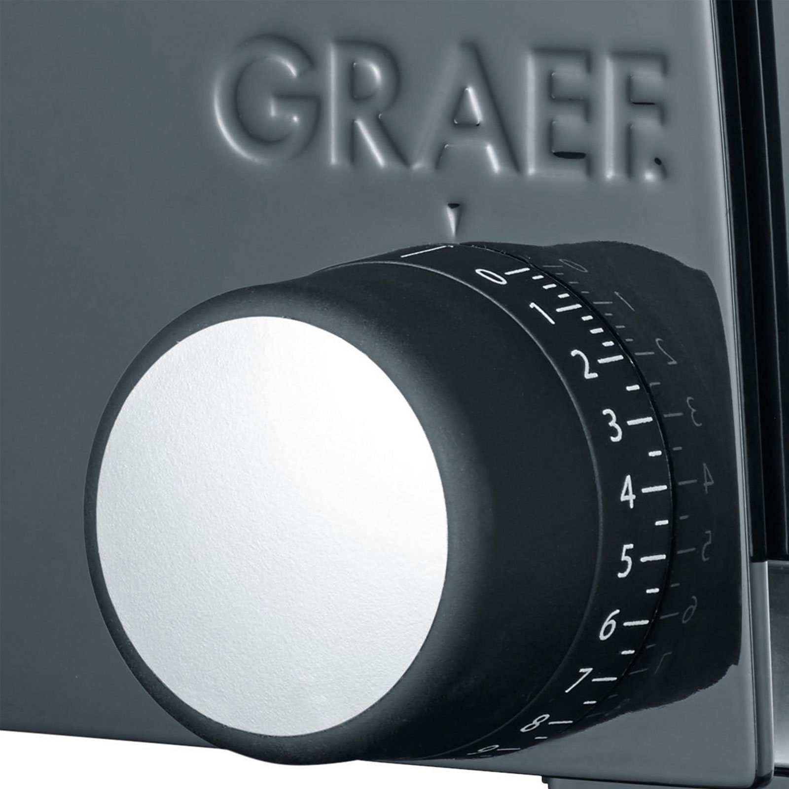 Graef Allesschneider S 12002, 170 W, Schnelle Bedienung, Reinigung, Glasbodenplatte Einfache