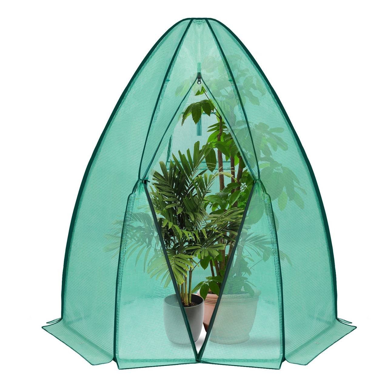 Woltu Foliengewächshaus, BxTxH: 160 x 160 x 180,00 cm, PE halbtransparente günstig online kaufen