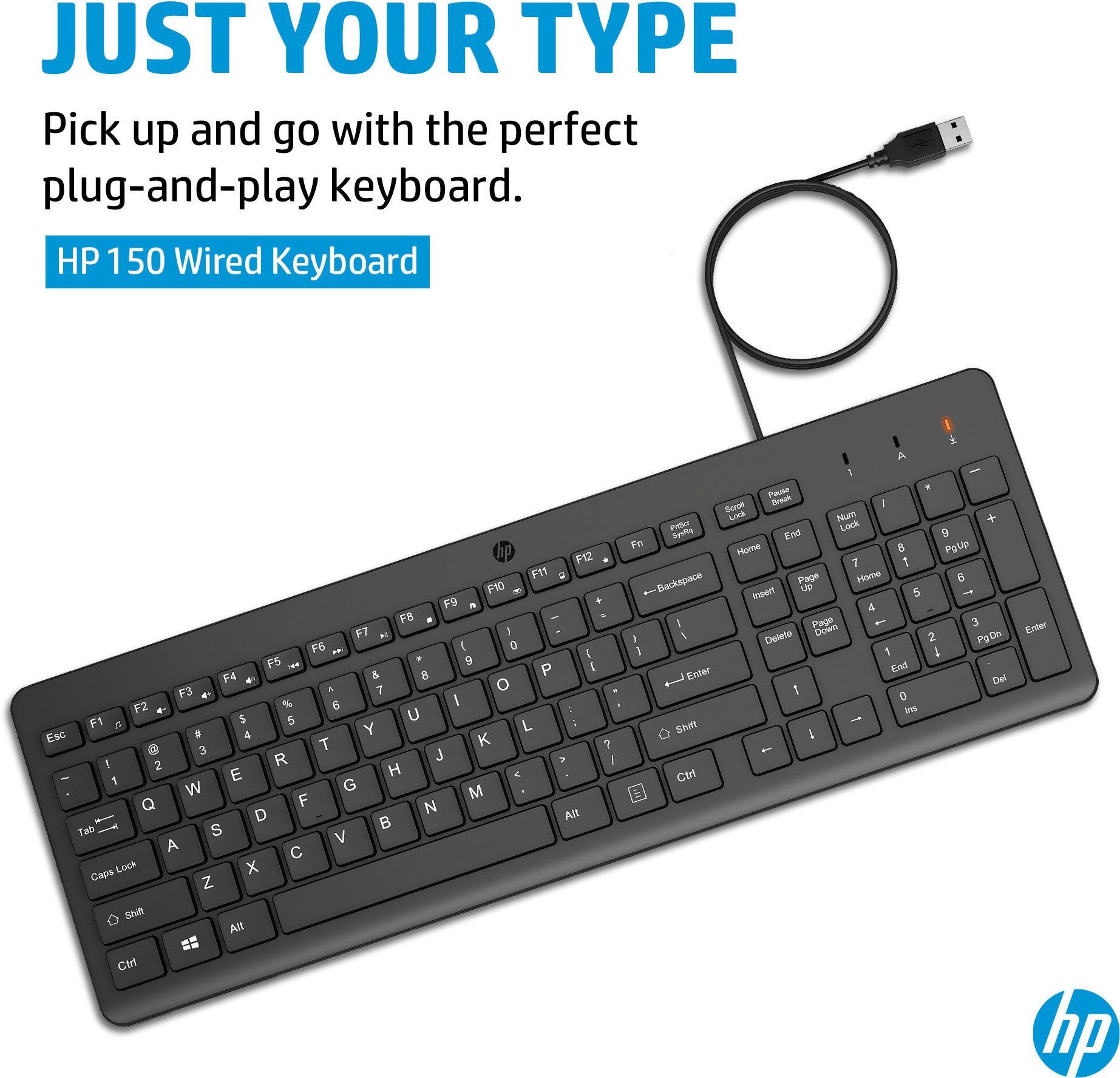 HP 150 Kabelgebundene Tastatur USB-Tastatur