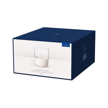 Villeroy & Boch Whiskyglas Manufacture Rock Whiskybecher 250 ml 4er Set, Glas