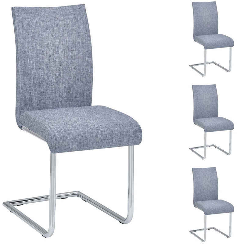 IDIMEX Esszimmerstuhl ALADINO (Set, 4 St), Freischwinger Esszimmerstuhl Küchenstuhl Stühle Esszimmer 4er Set