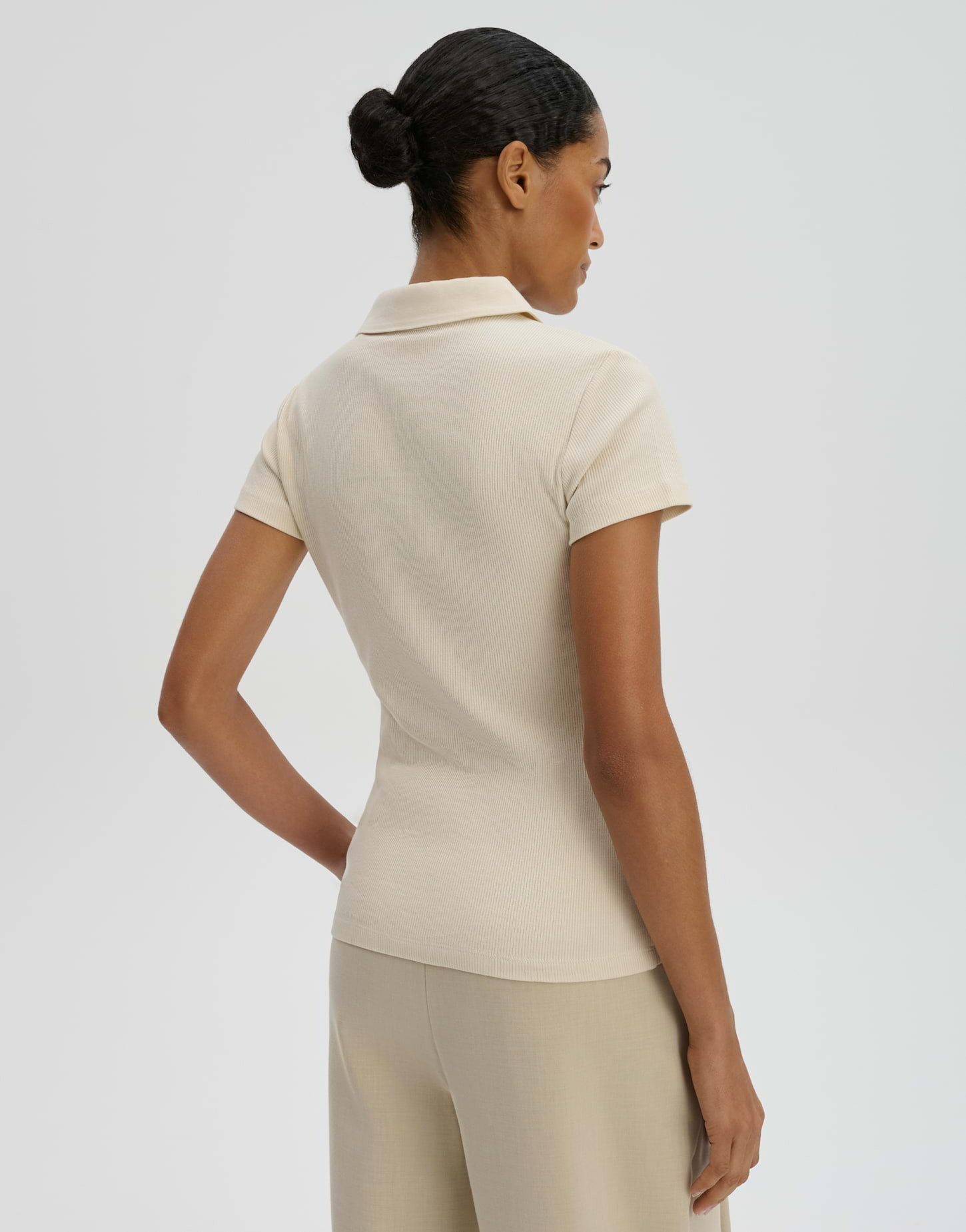 someday Kurzarmshirt Kleoh Polo aus Jersey mit Polokragen Mit Polokragen und softer Rippenstruktur