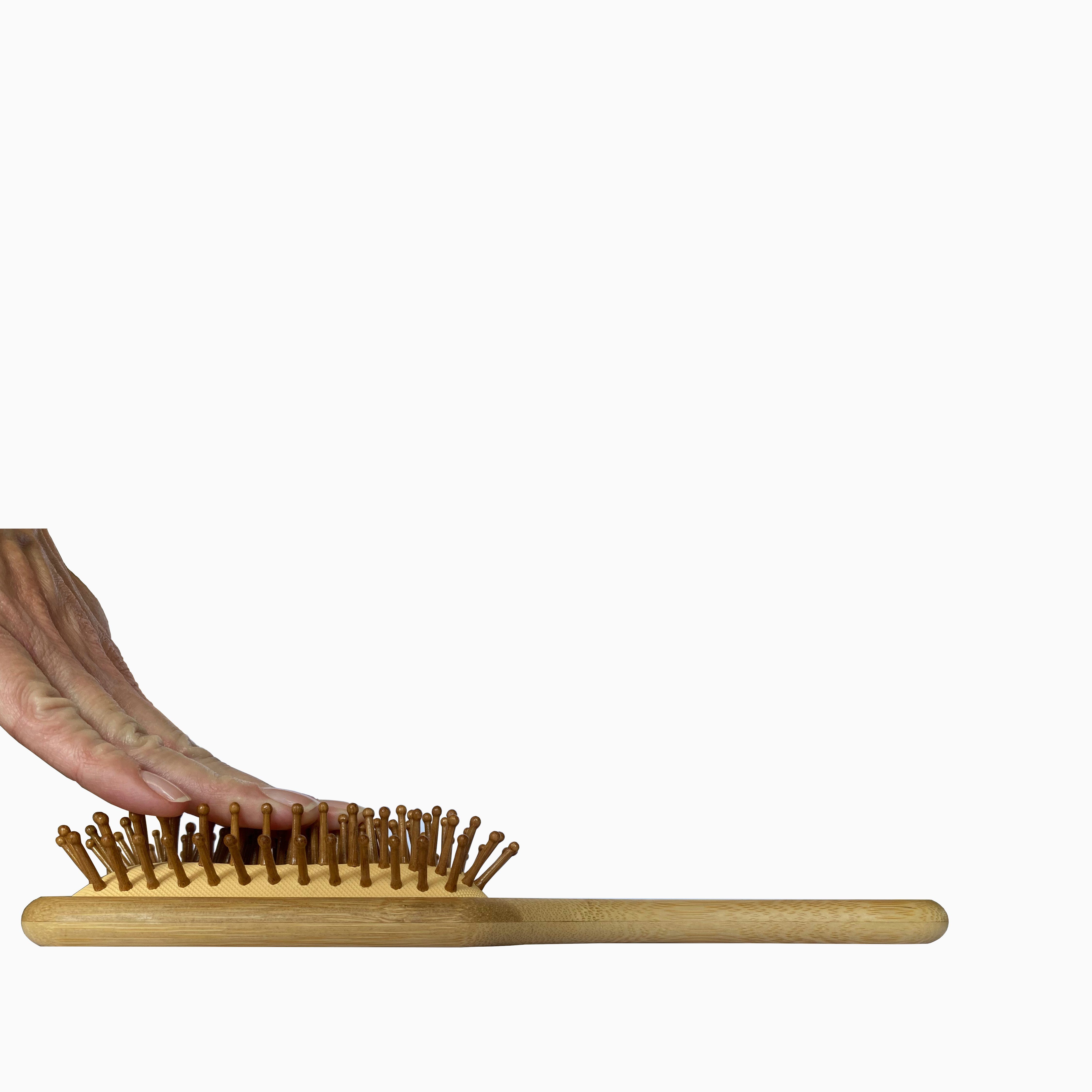 Baby Haarbürste Aus Naturwolle - Sanfte Holzbürste Für Neugeborene