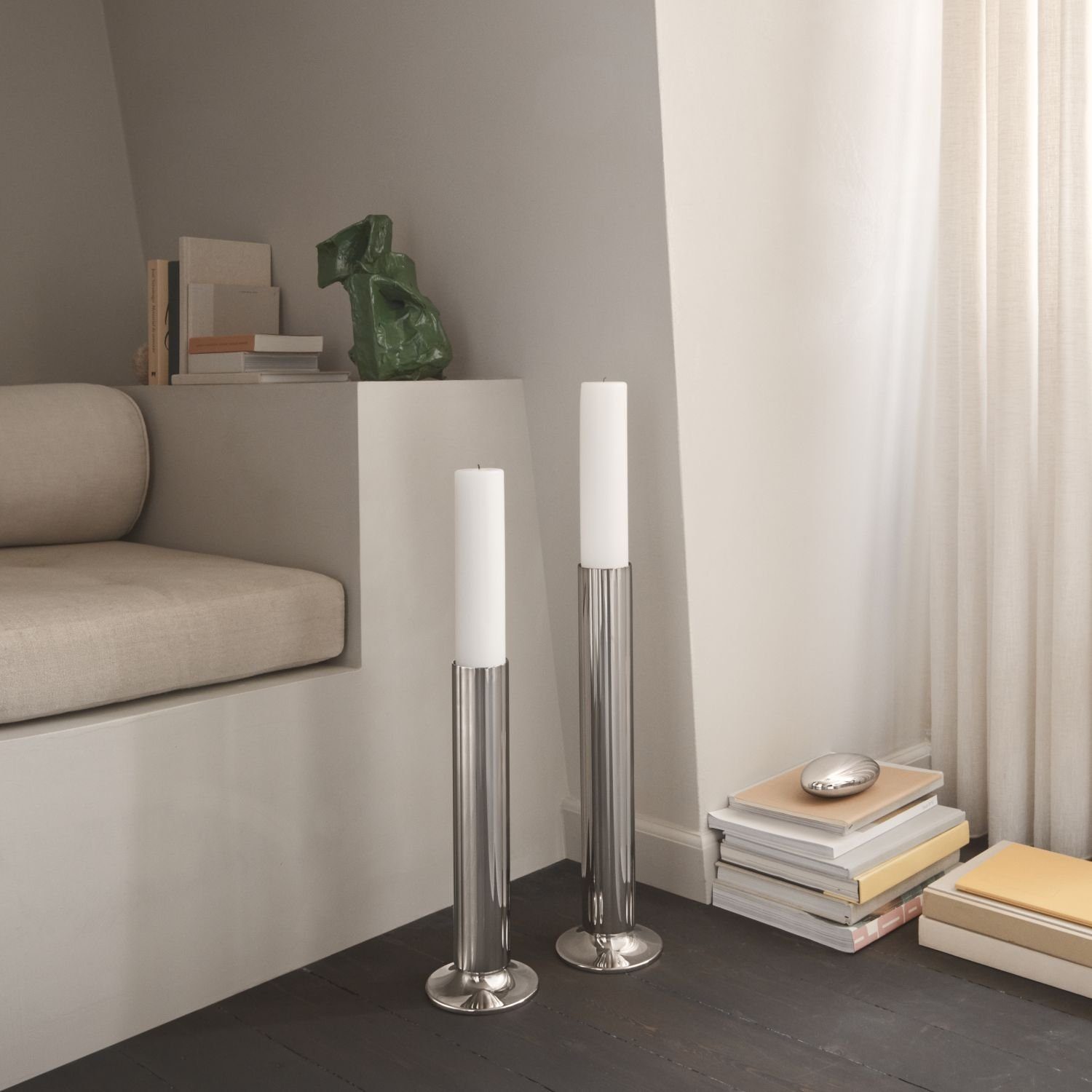 Georg Jensen Kerzenhalter Bernadotte Bodenkerzenleuchter Groß