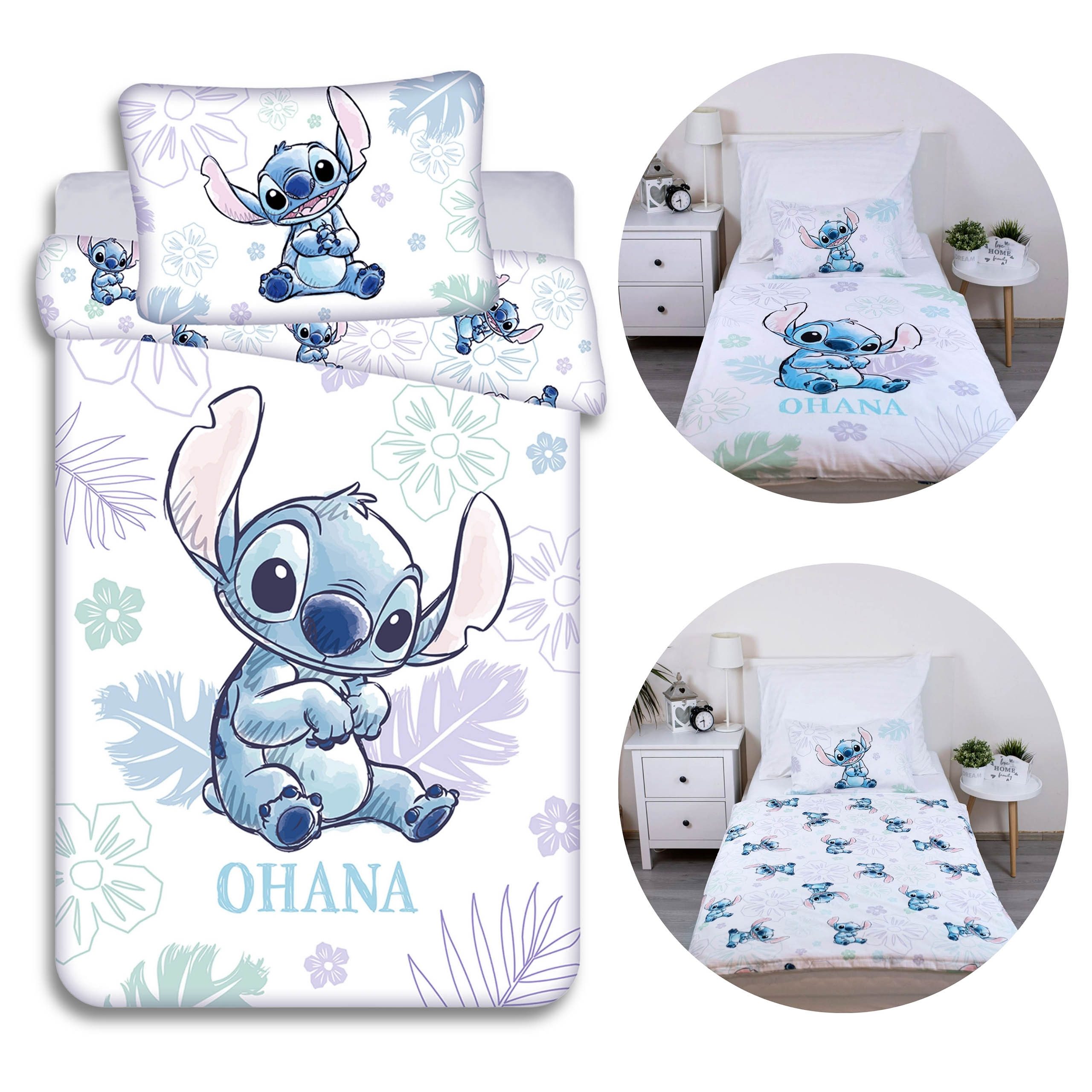 Sarcia.eu Kinderbettwäsche DISNEY Stitch Baumwolle Kleinkindbettwäsche günstig online kaufen