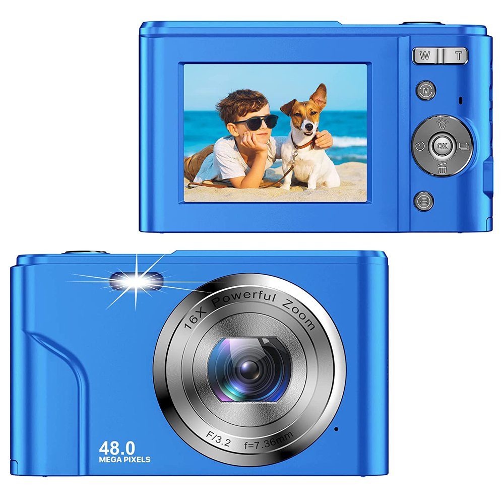 GelldG Digitalkamera,1080P HD Kamera Digital, 2,8 '' LCD Kompaktkamera  Vollformat-Digitalkamera