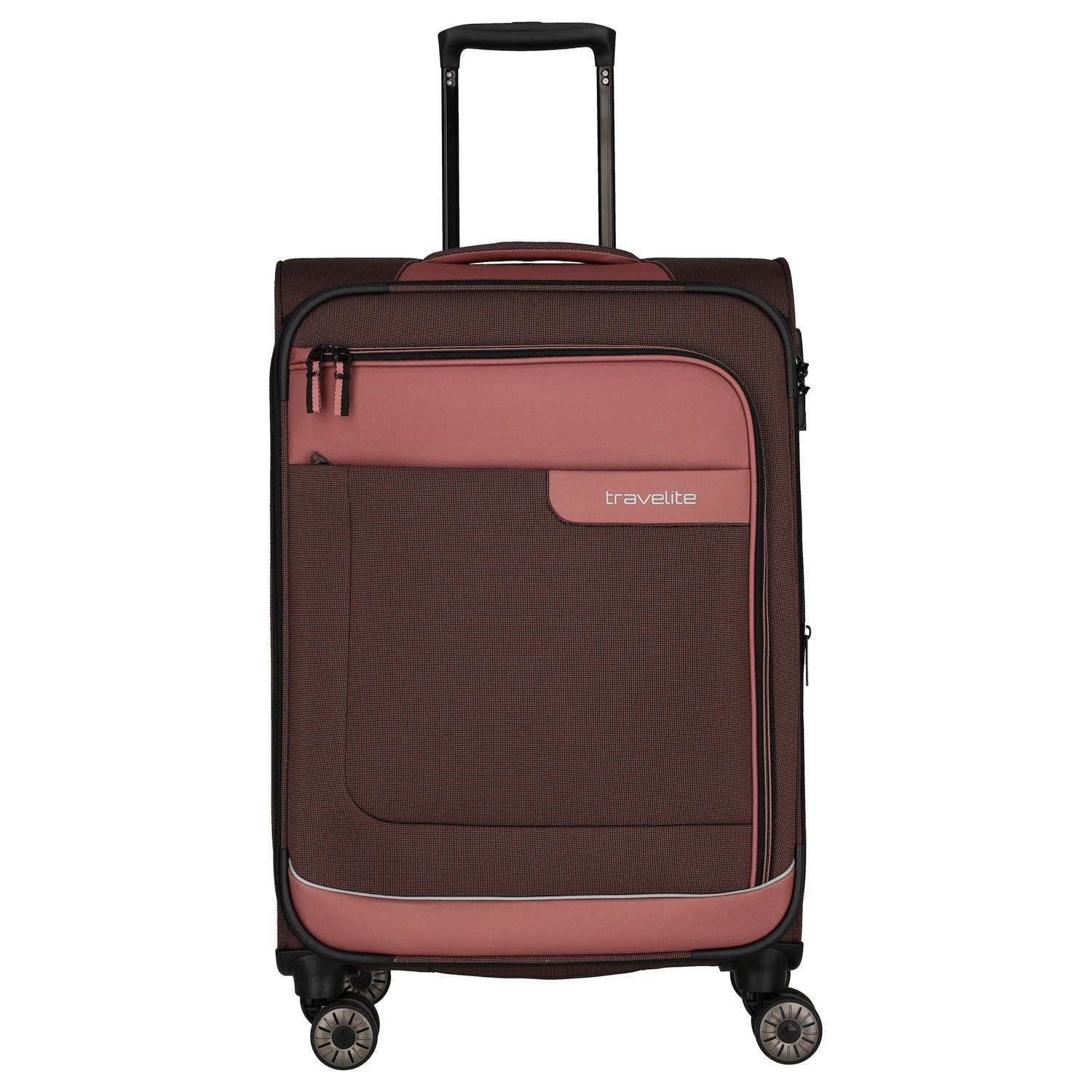 travelite Чемоданы Viia - 4-Rollen-Trolley M 67 cm erw. (Frühlingsrose), 4 Rollen Rollen