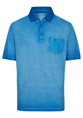 Washer-Poloshirt с Querstruktur