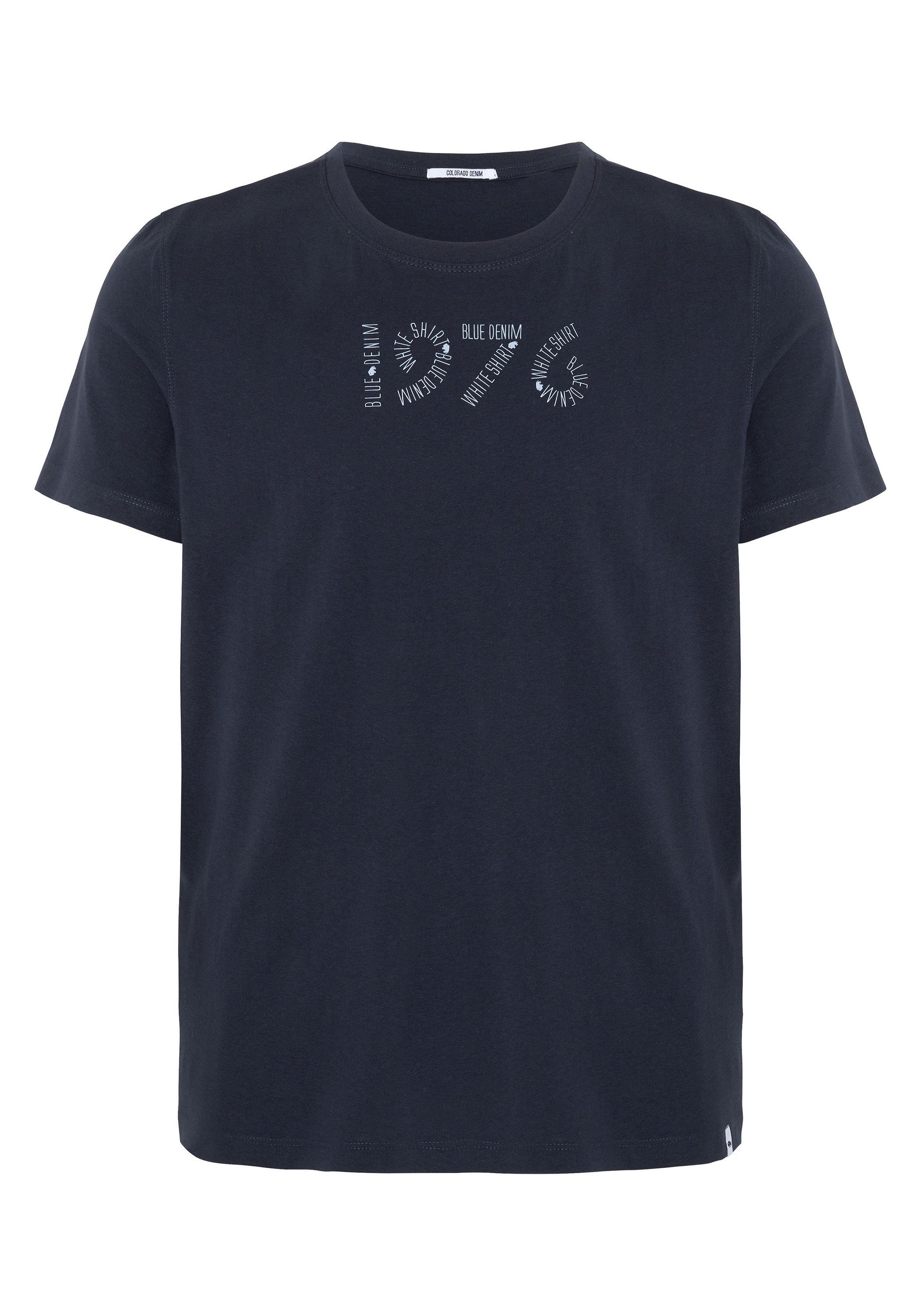 COLORADO DENIM Print-Shirt aus weicher Sweatware 19-3924 Night Sky