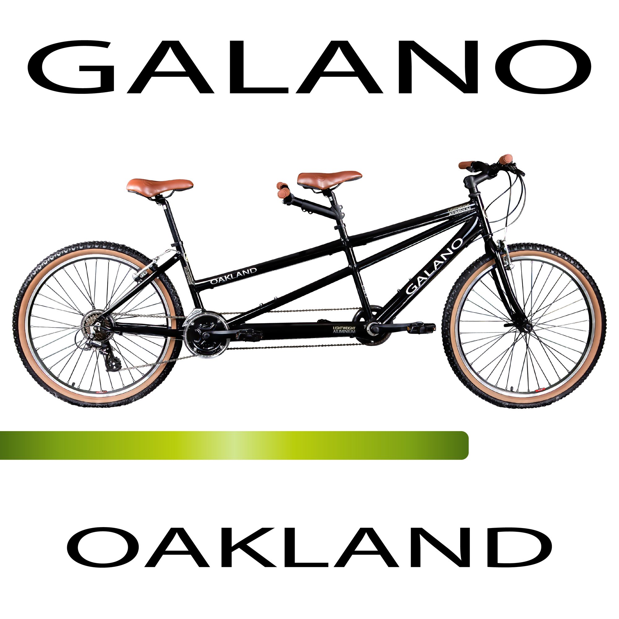 Galano Tandem Oakland, 21 Gang, Kettenschaltung, 26 Zoll Tandem Fahrrad ab 145cm Mountainbike Bike 21 Gang MTB Hardtail