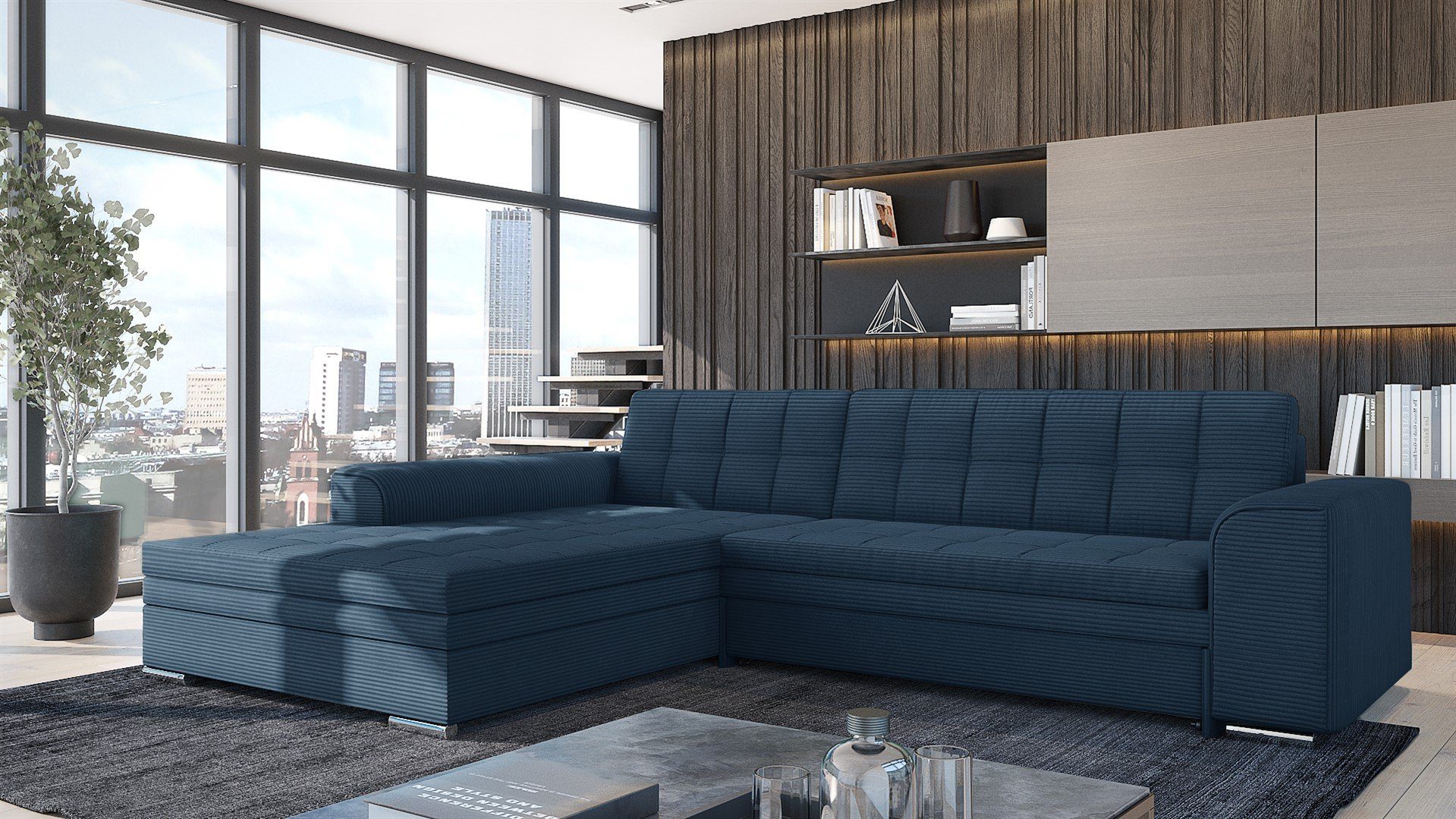 Fun Möbel Ecksofa Sofa SARRA Ottomane günstig online kaufen