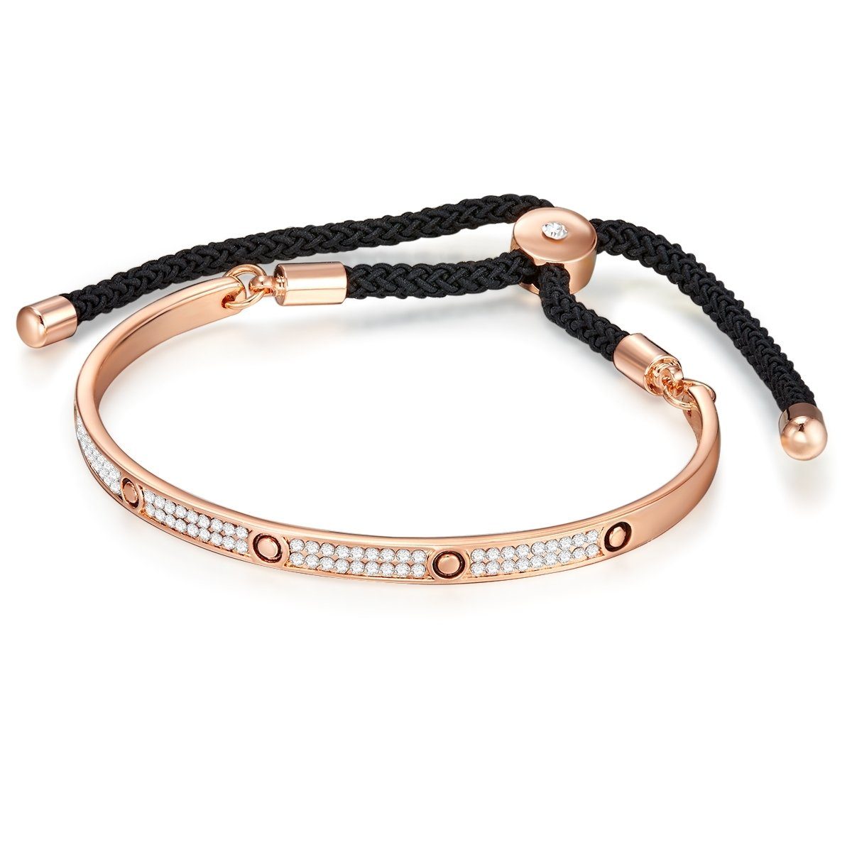 Lulu & Jane Armband roségold, mit Crystal