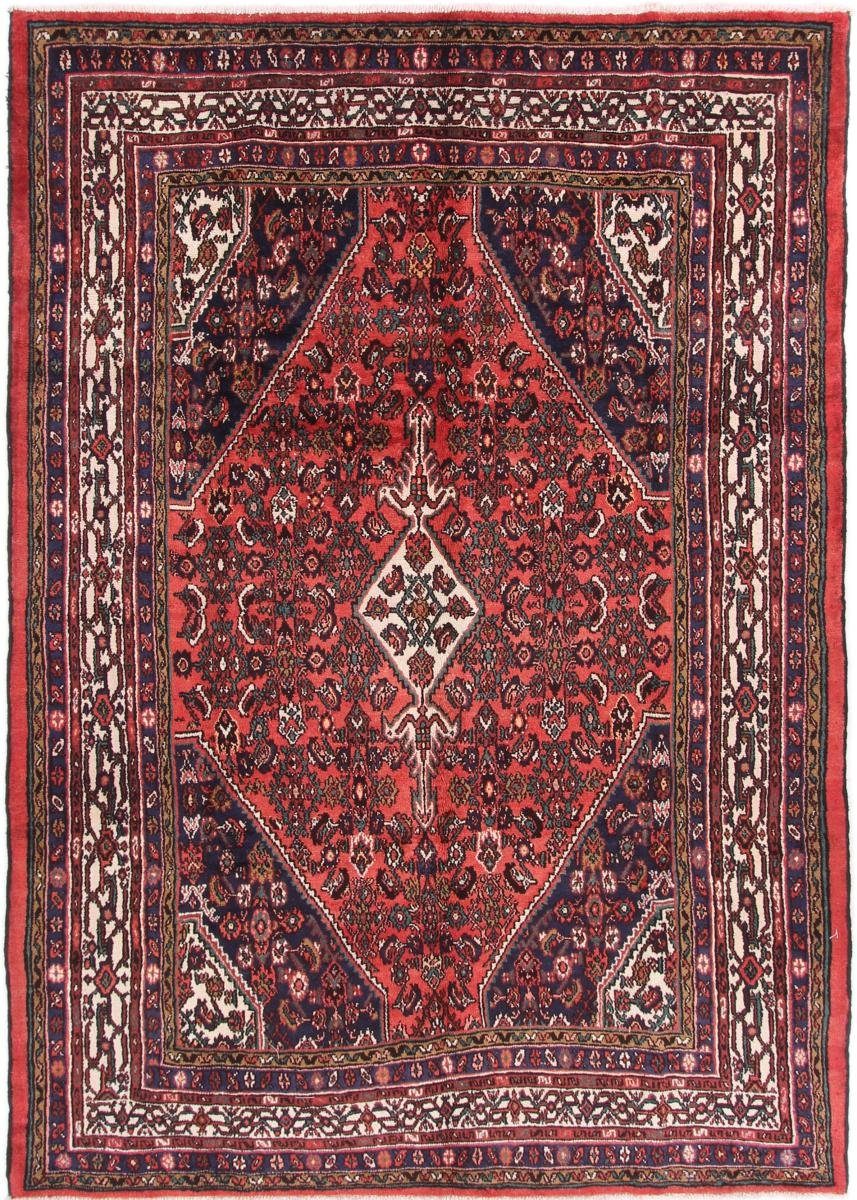 Orientteppich rechteckig, Perserteppich, mm / 8 Hamadan Nain 209x306 Höhe: Orientteppich Trading, Handgeknüpfter