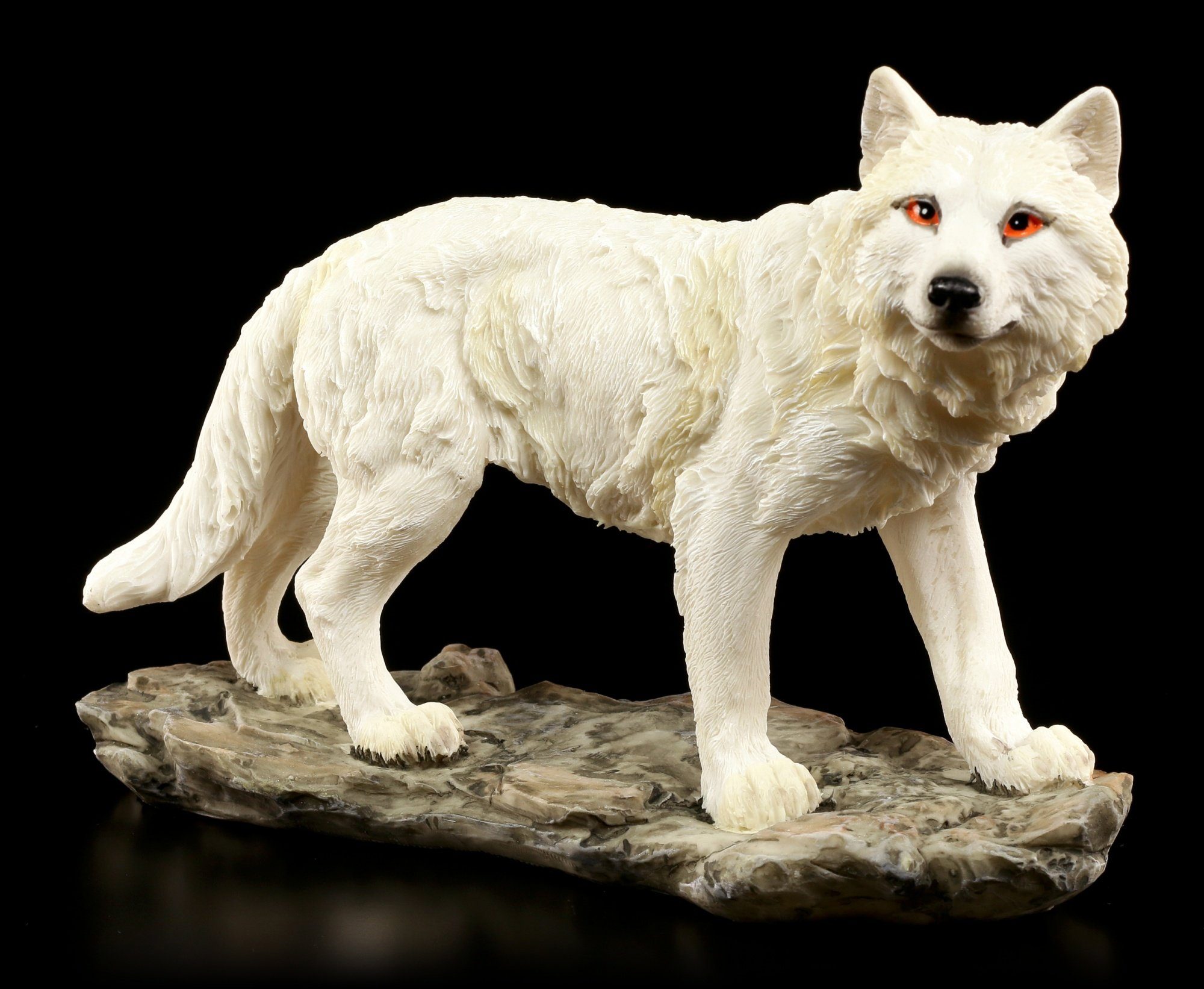 Figuren Shop GmbH Tierfigur Wolf Figur - Der Bergwächter - Willow Hall Tier günstig online kaufen