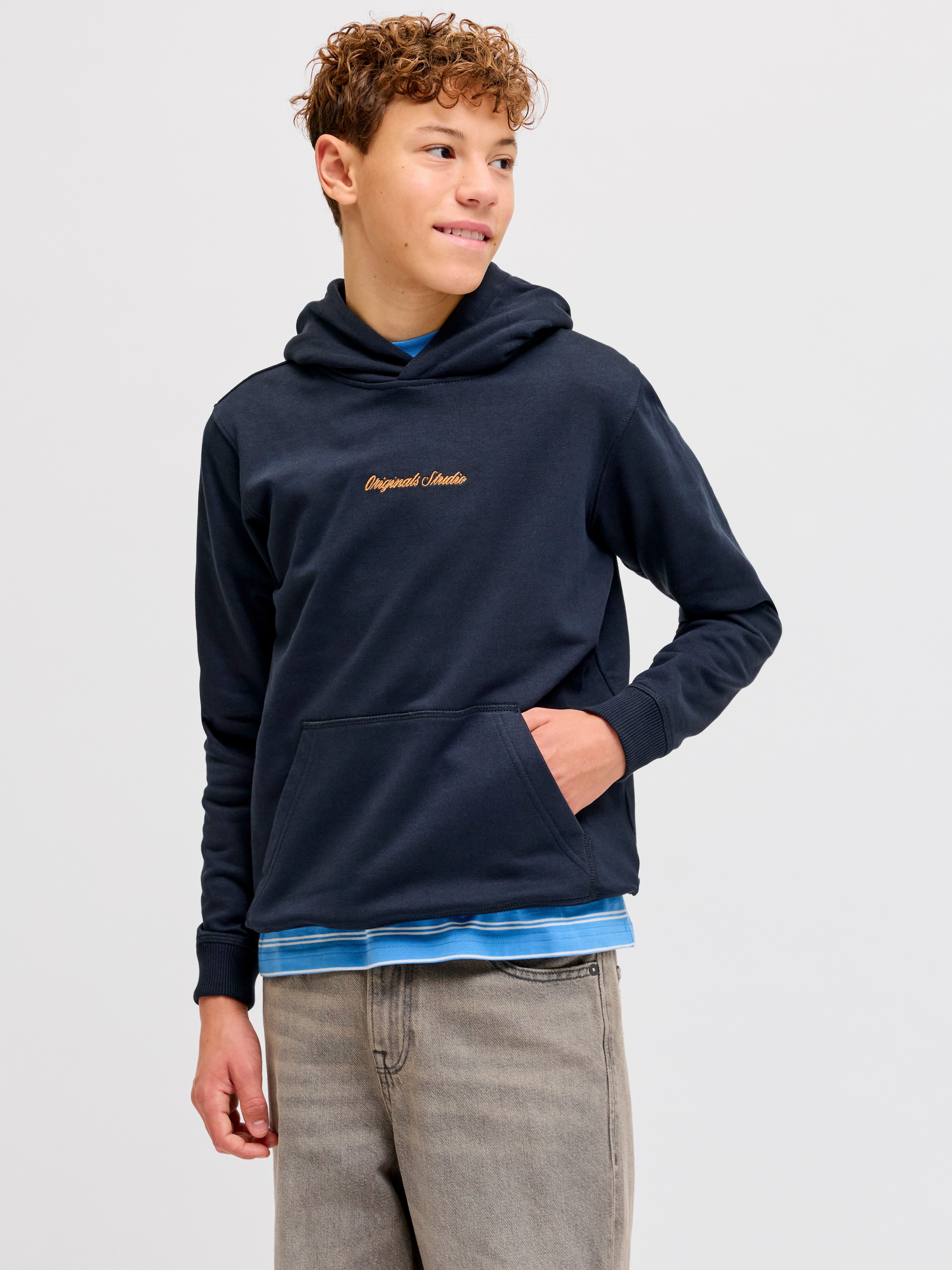 Jack & Jones Junior Kapuzensweatshirt JORNORREBRO EMB SWEAT HOOD NOOS JNR
