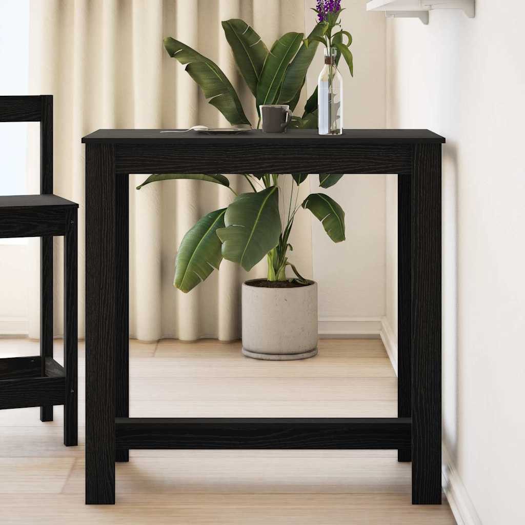 vidaXL Esstisch Bartisch 102 x 50 x 103,5 cm Holzwerkstoff Schwarz Eichen-Optik (1-St)