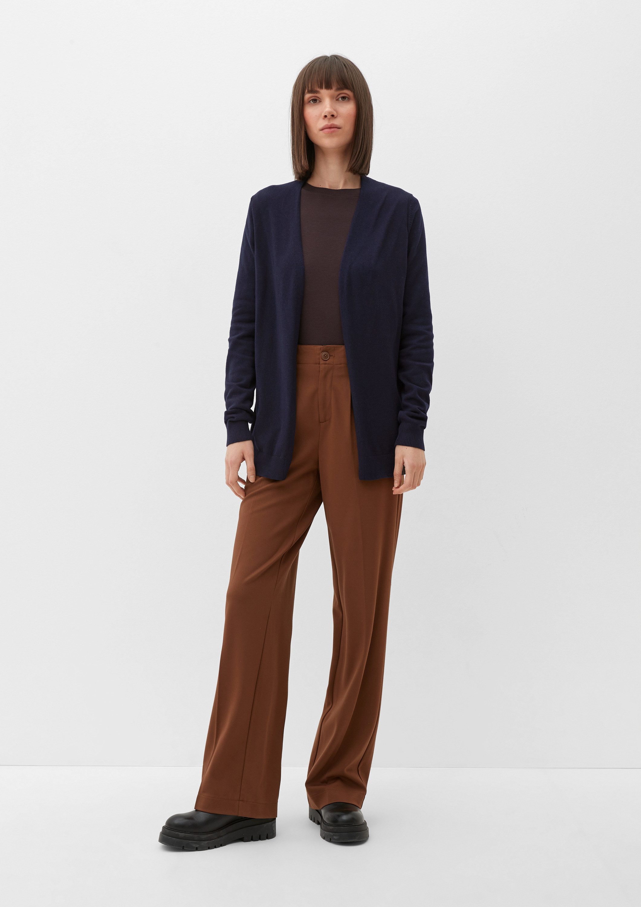 s.Oliver Cardigan Strickjacke Strickjacke aus Viskosemix