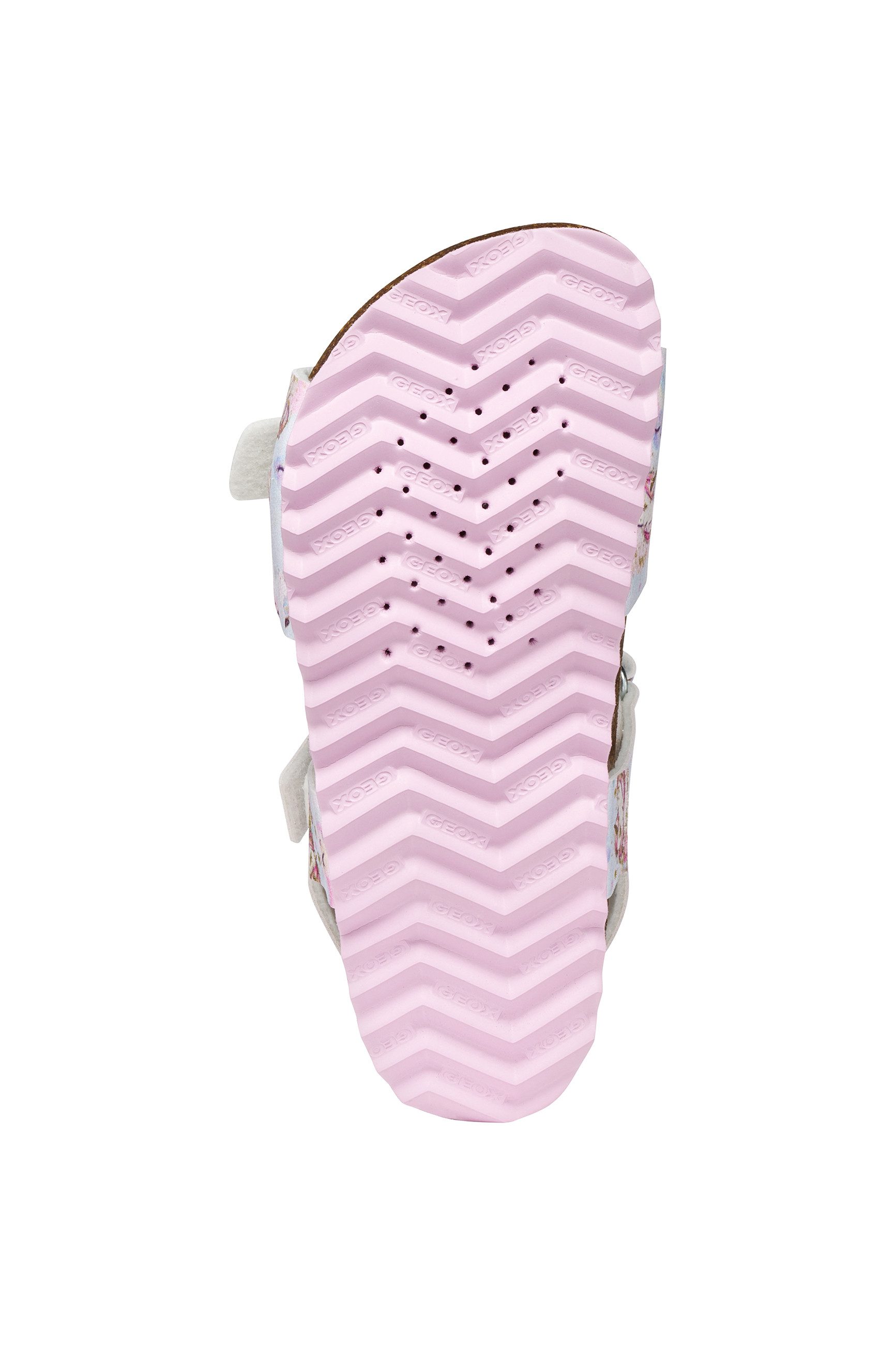 Geox J ADRIEL GIRL Sandale Kinderschuh mit Klettverschluss, Größenschablone zum Download