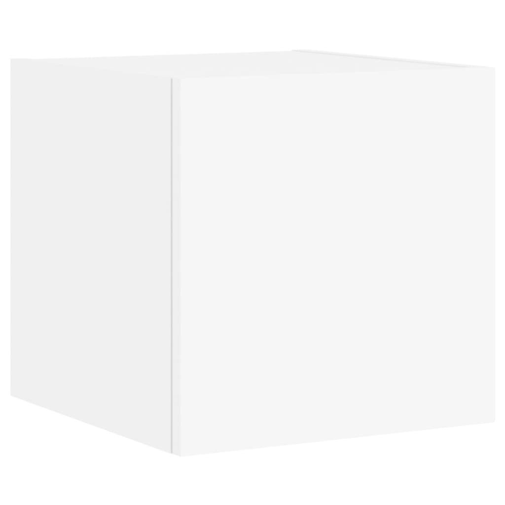 vidaXL TV-Wand TV-Wandschrank mit LED-Leuchten Weiß günstig online kaufen