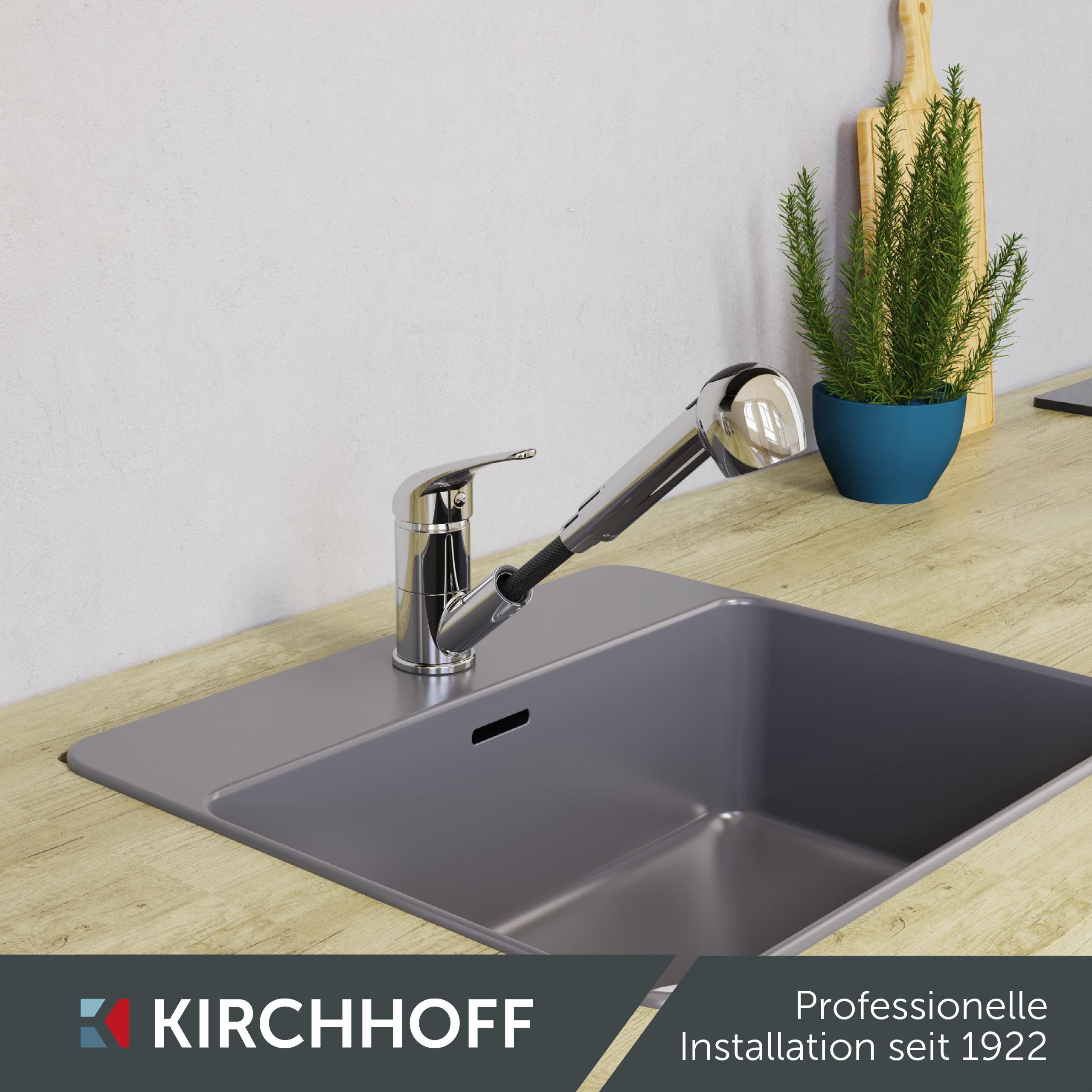 Kirchhoff Küchenarmatur Geschirrbrause, Chrom, 1/2"