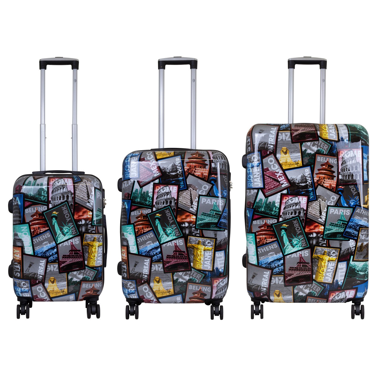 Trendyshop365 Hartschalen-Trolley City, bunter Koffer mit günstig online kaufen