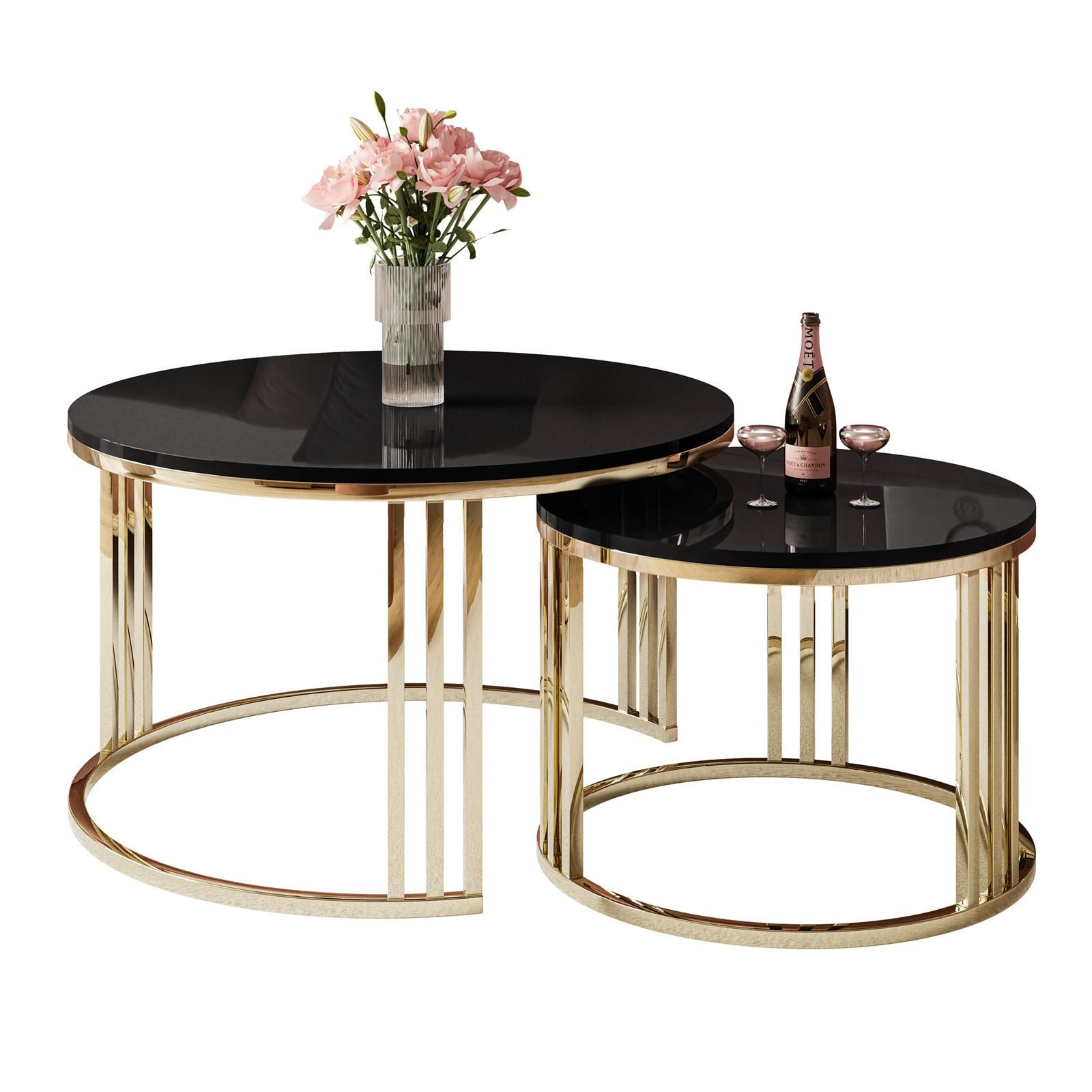 Lookway Couchtisch LORI 2in1 runder Couchtisch günstig online kaufen