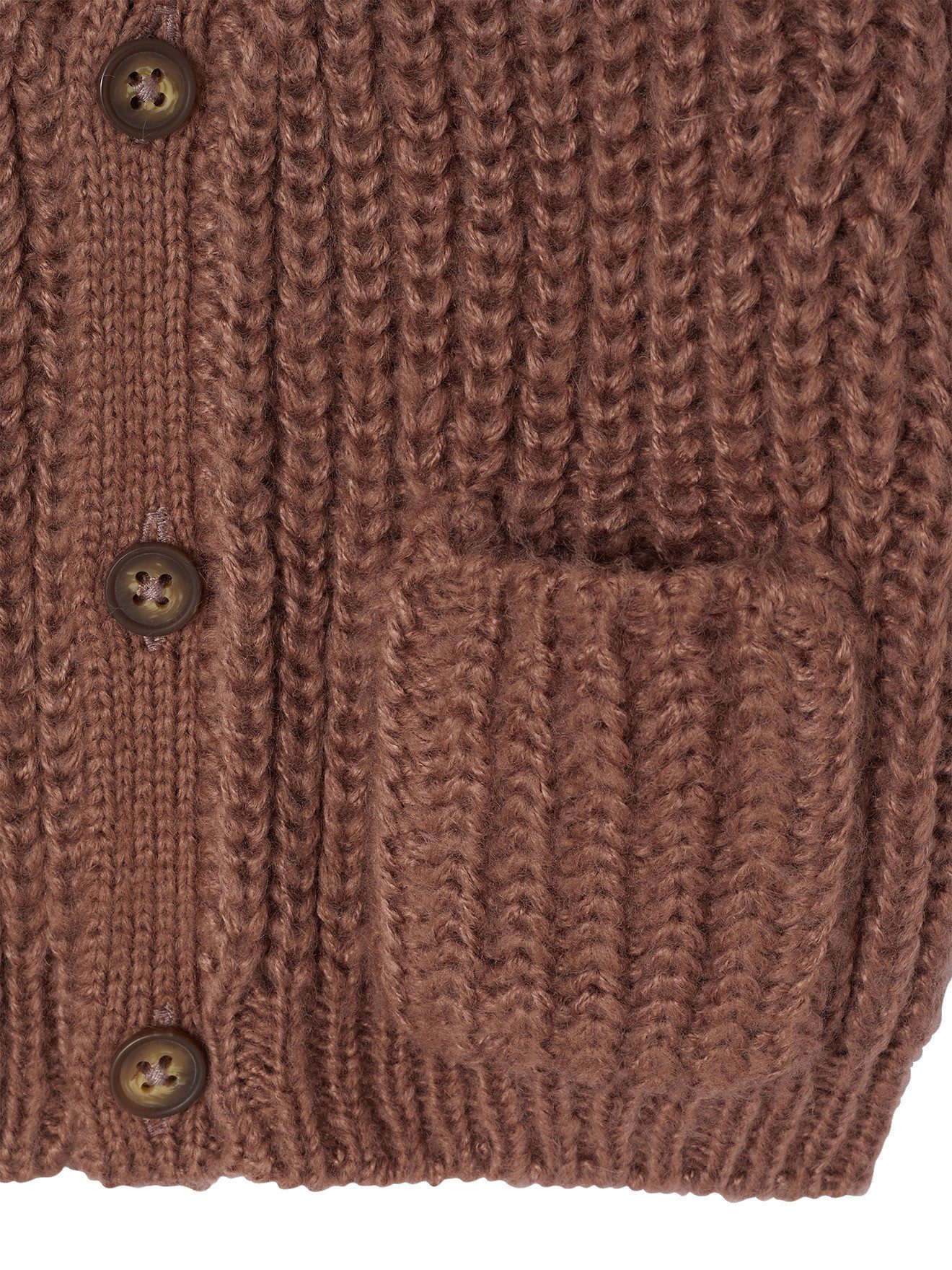 vertbaudet Strickjacke Baby Strickjacke mit V-Ausschnitt, Grobstrick – Bild 3 von 5