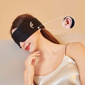 FIDDY Schlafmaske Schlafmaske, Nachtschlaf-Augenmaske, Reiseschlafmaske, Anzug, 3-tlg., Blackout-Rauschunterdrückung, Augenmaske 1 Stück Schlafende Augenmaske Gummiband-Augenmaske