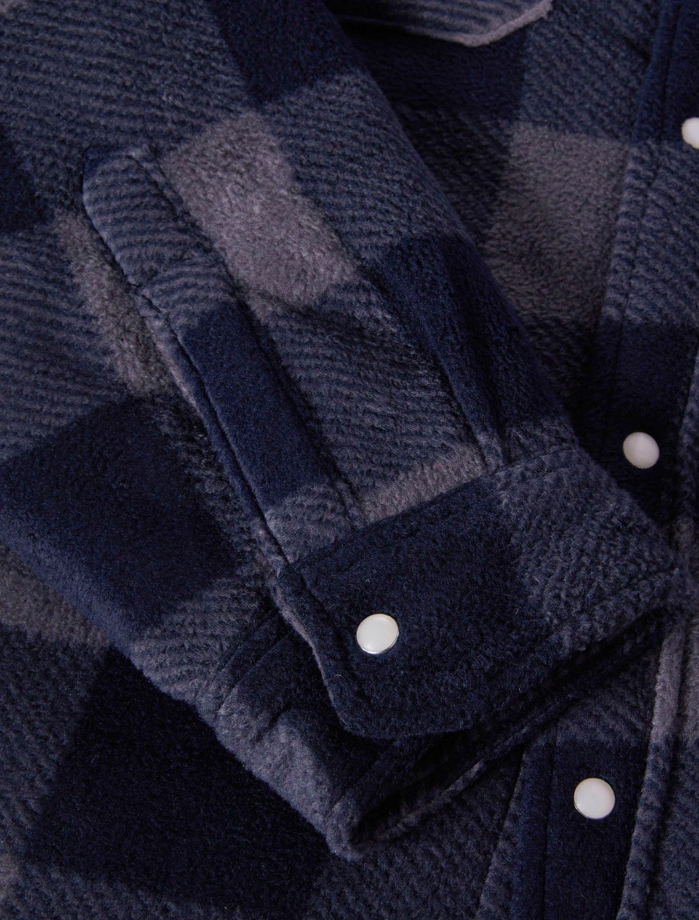 2 Portland mit Dickies blau-schwarz Polarfleece, gefüttert Thermohemd aus warm Brusttaschen