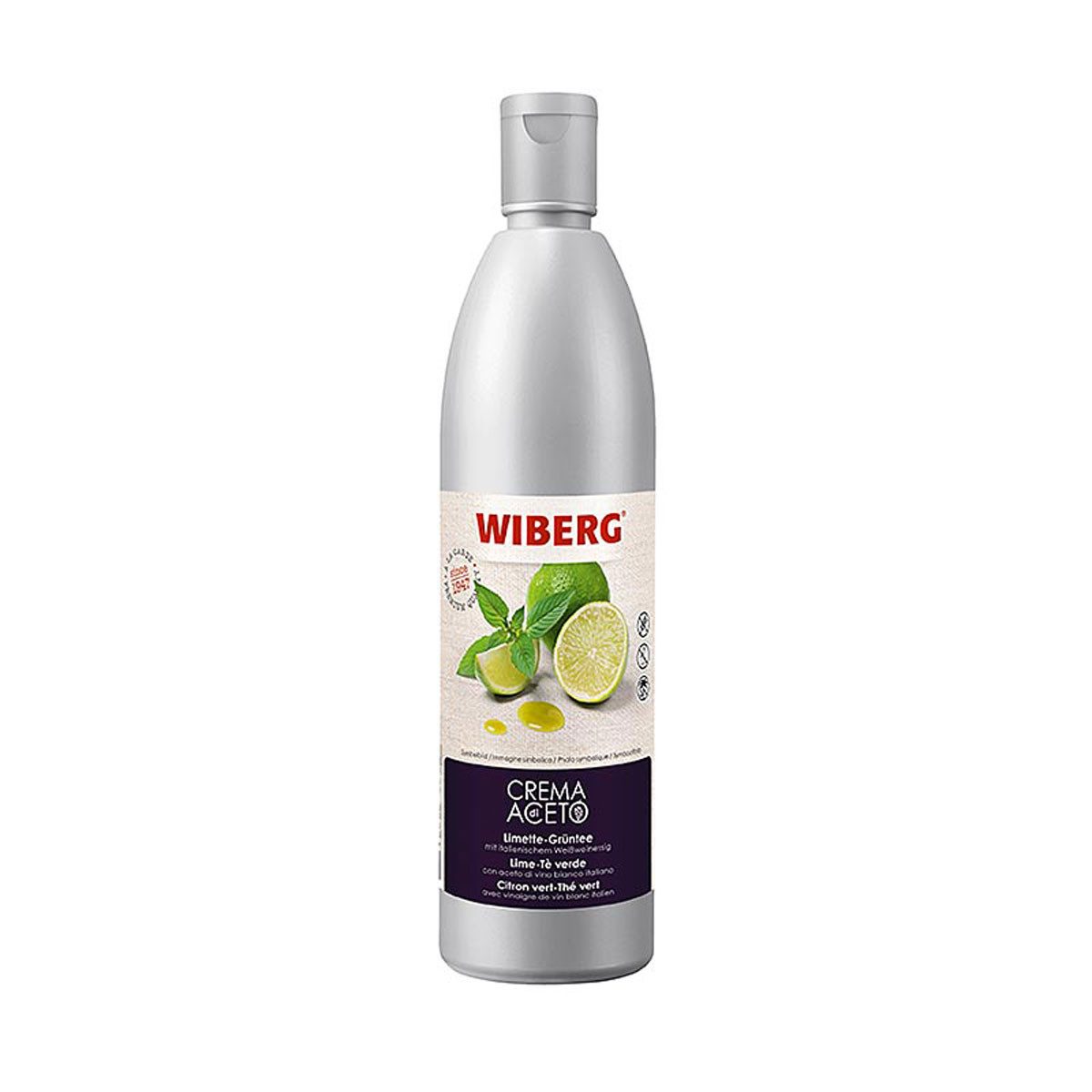 WIBERG Essig, Wiberg Crema di Aceto Limette Grüntee Weißweinessig fruchtig 500ml