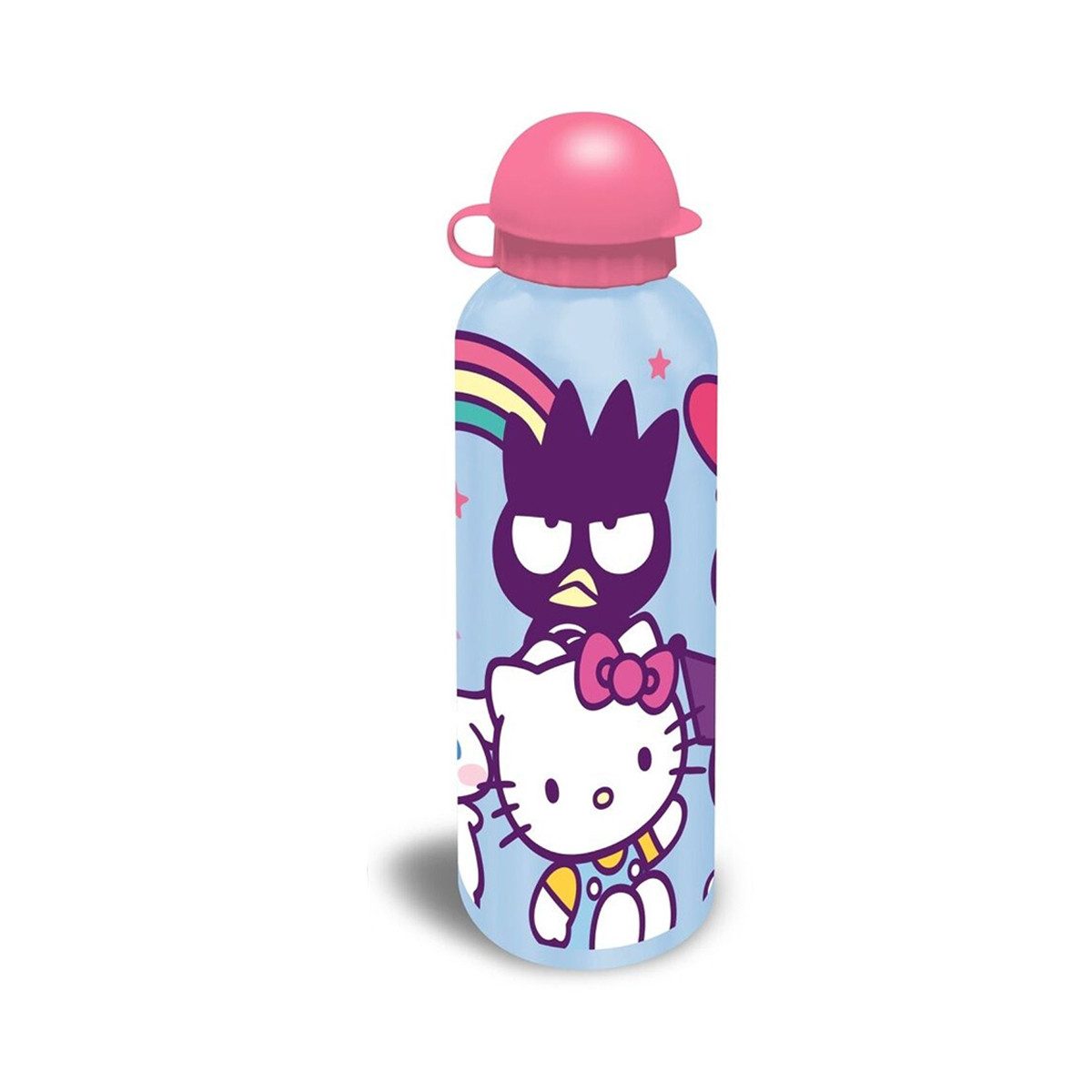 Hello Kitty Trinkflasche 500 ml – Aluminium Flasche für Sport & Freizeit, Schule - Hellblau