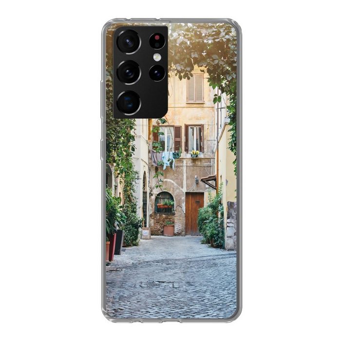 MuchoWow Handyhülle Italien - Straße - Schleicher Phone Case Handyhülle Samsung Galaxy S21 Ultra Silikon Schutzhülle