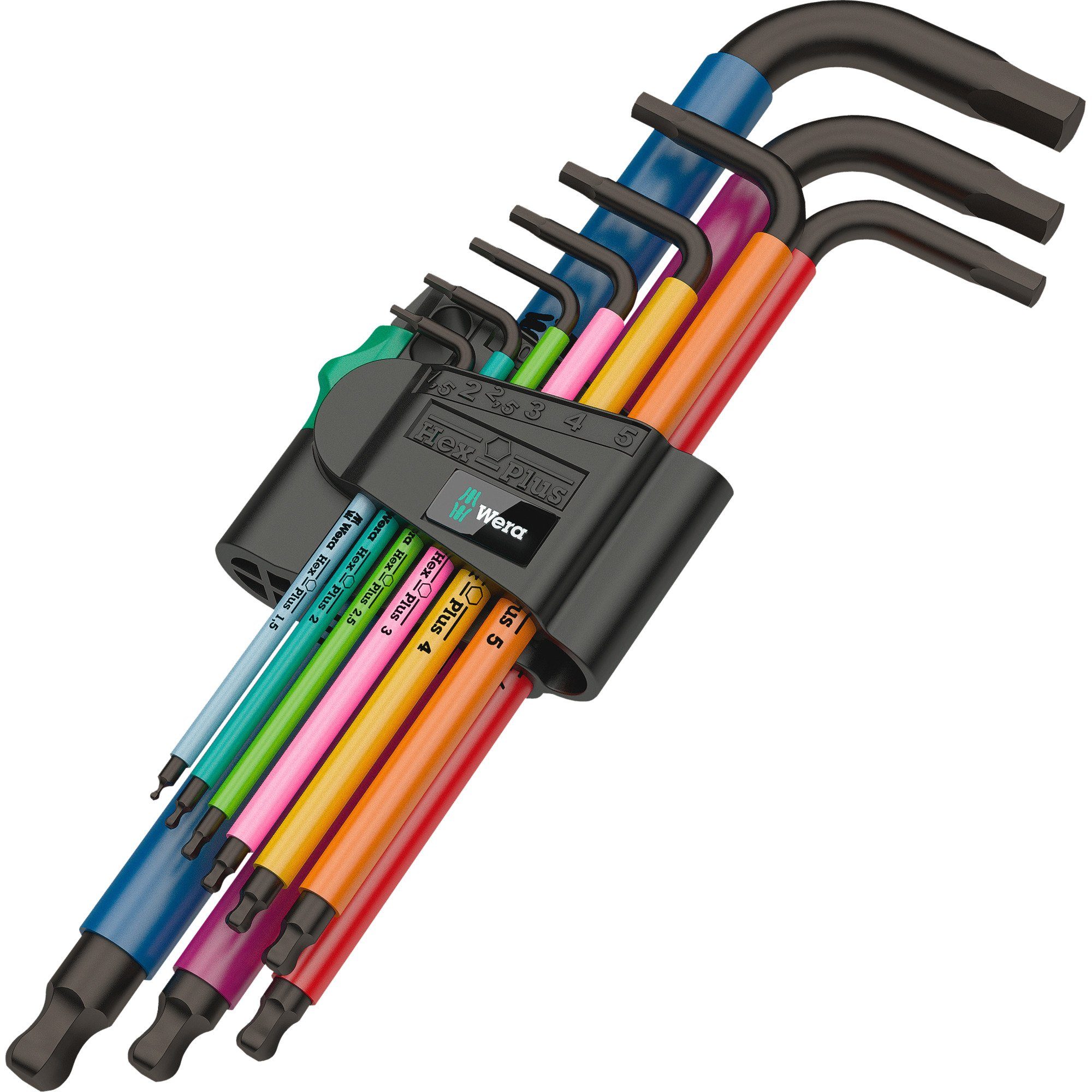 Wera Innensechskantschlüssel Wera 950/7 Hex-Plus Multicolour Magnet 1