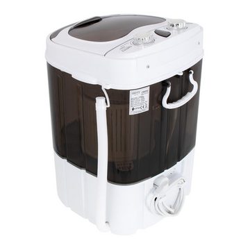 Camry Waschschüssel CR 8054, Mini Waschmaschine + Schleuder, 3 kg, Camping, Braun, weiß