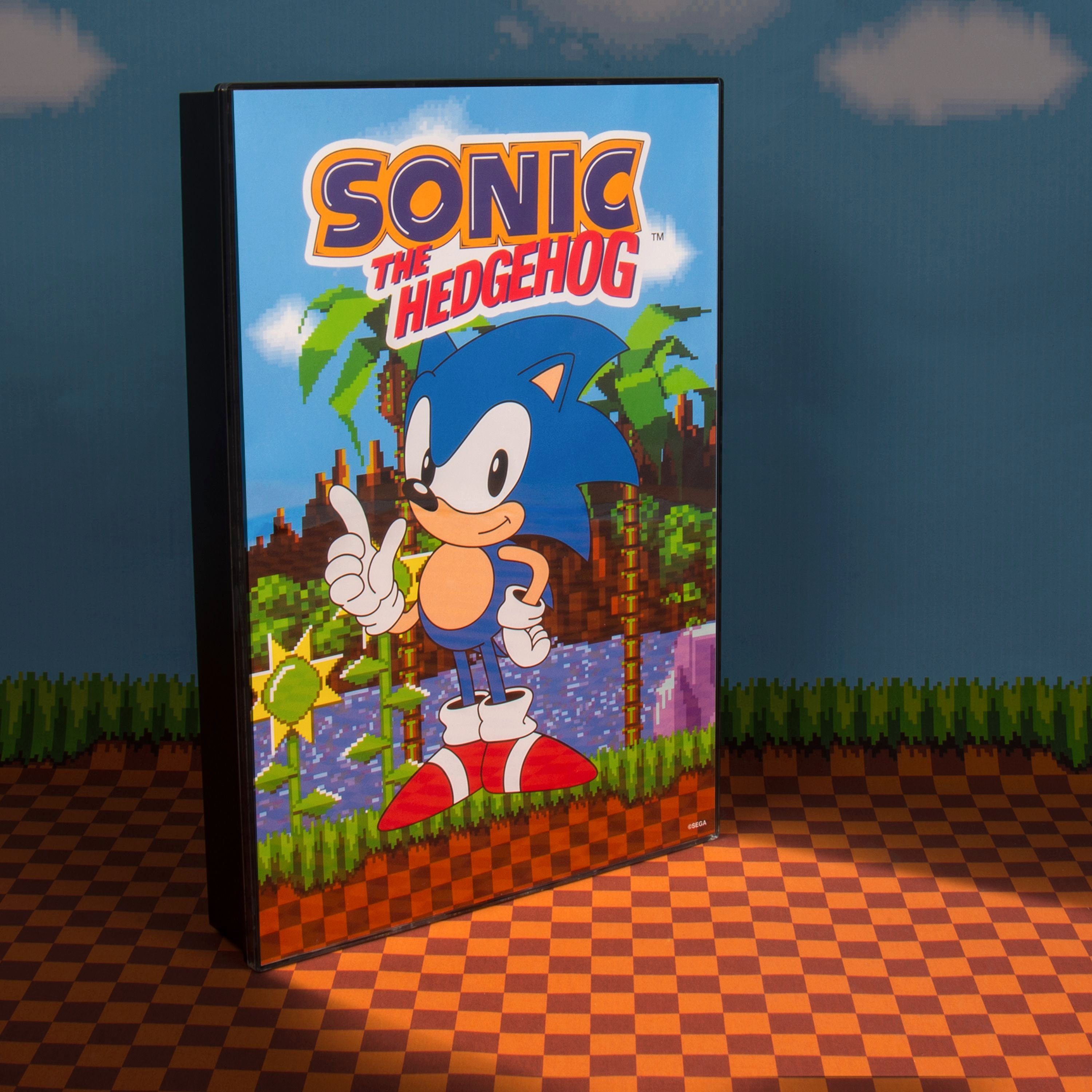 Fizz creations Dekolicht Sonic The Hedgehog Poster Licht, LED fest integriert, Offiziell Lizenziertes Sonic The Hedgehog-Merchandise | Leuchtfiguren