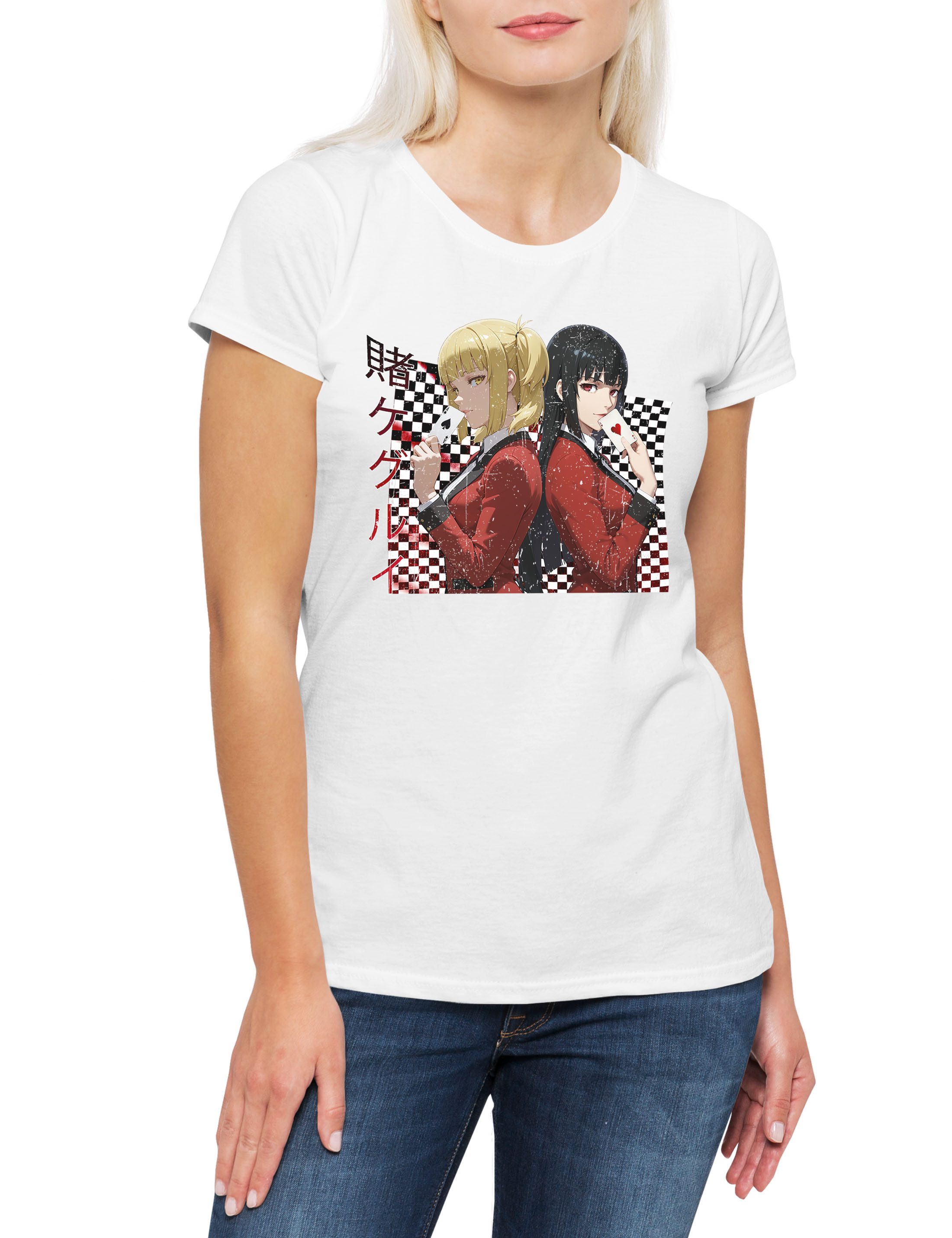 Print-Shirt Yukeko & MaryDamen T-Shirt Saotome Jabami Kakegurui Ryota Suzui