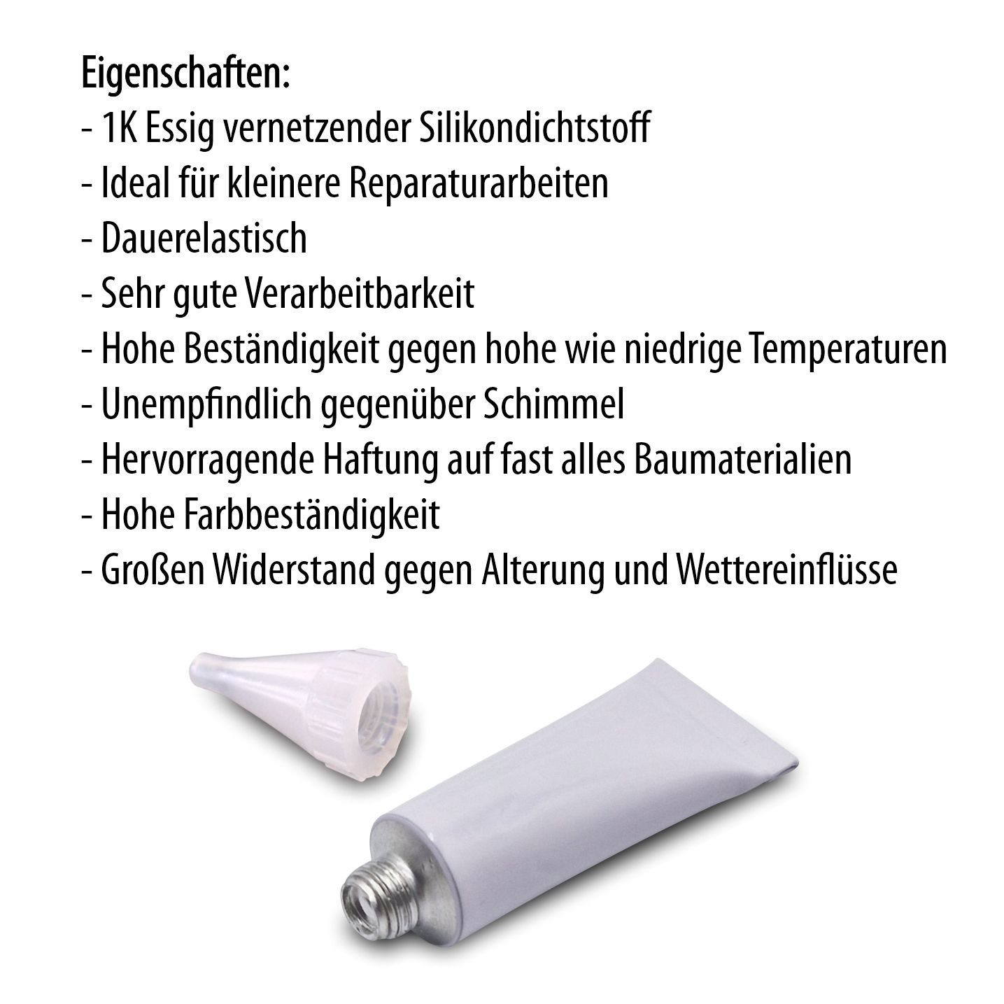 Ravensberger Chemie Silikon E Essigvernetzt – Sanitärsilikon Transparent 5 ml Mini-Tube, Silikon, gebrauchsfertig, Sanitärsilikon – Mini-Tube – ideal für kleine – Bild 4 von 5