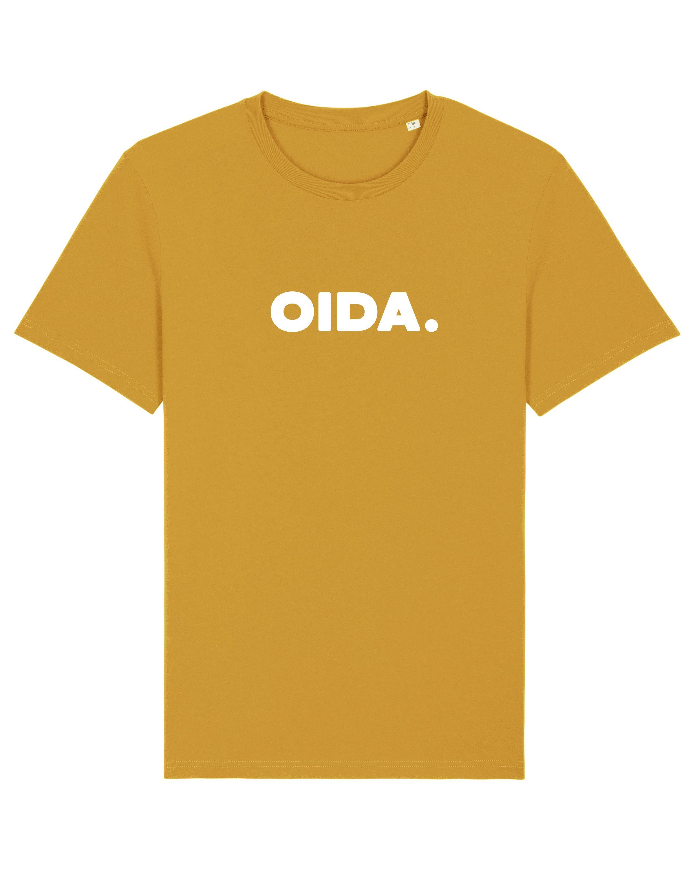 wat? Apparel Print-Shirt Oida (1-tlg) ocker