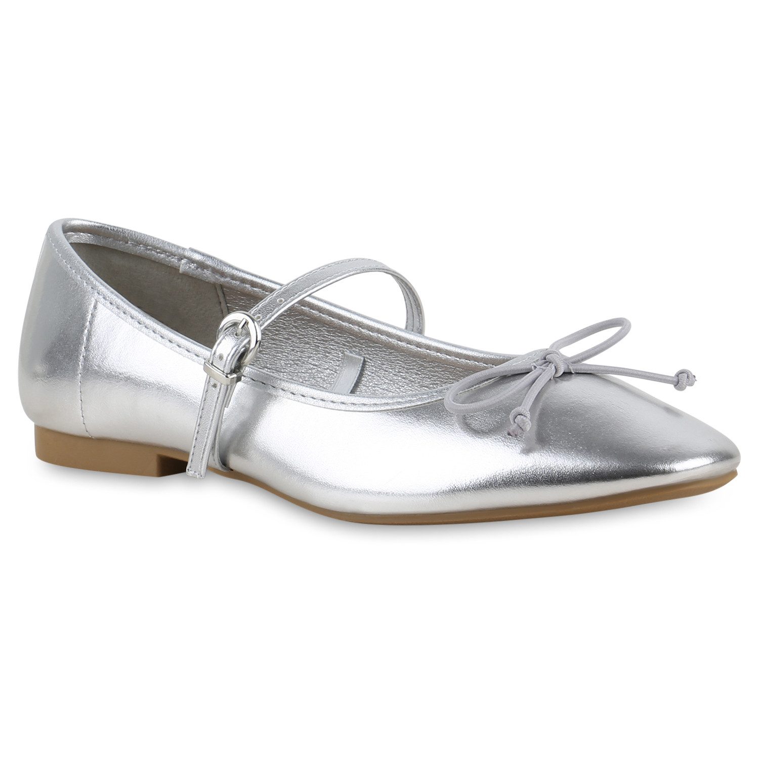 Damen Ballerinas Schuhe Klassische Flache