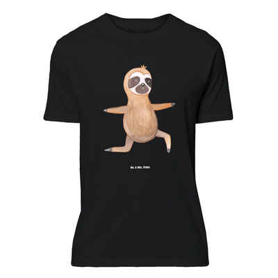 Mr. & Mrs. Panda T-Shirt Faultier Yoga - Schwarz - Geschenk, T-Shirt, Shirt, Faultier Geschenk (1-tlg)