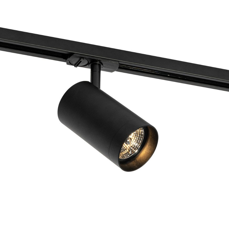Qazqa Schienensystem-Leuchten Iconic jeana luxe, ohne Leuchtmittel, Extra-Warmweiß, QAZQA Schienen­leuchte, gu10, Schwarz, Aluminium, Modern