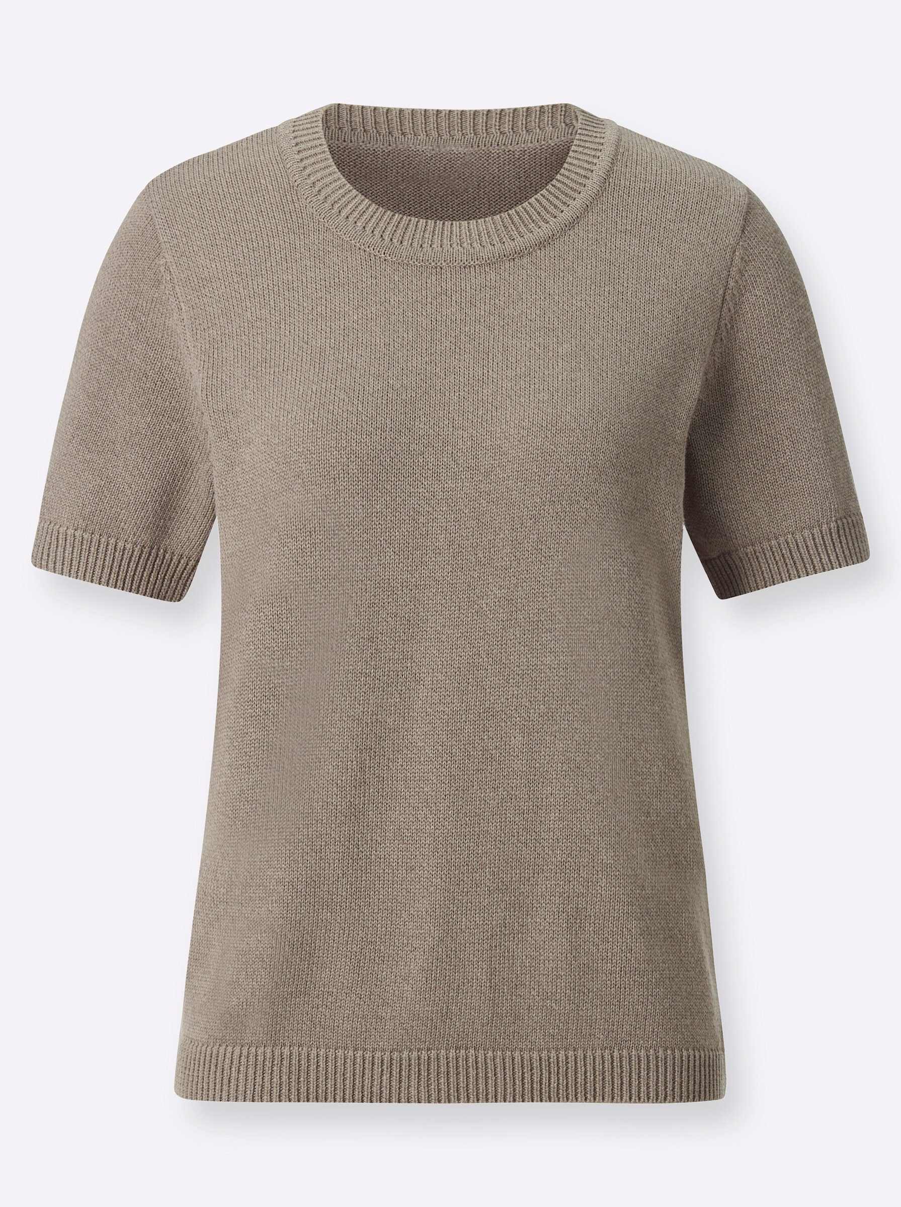 Strickpullover Pullover Kurzarm Jersey