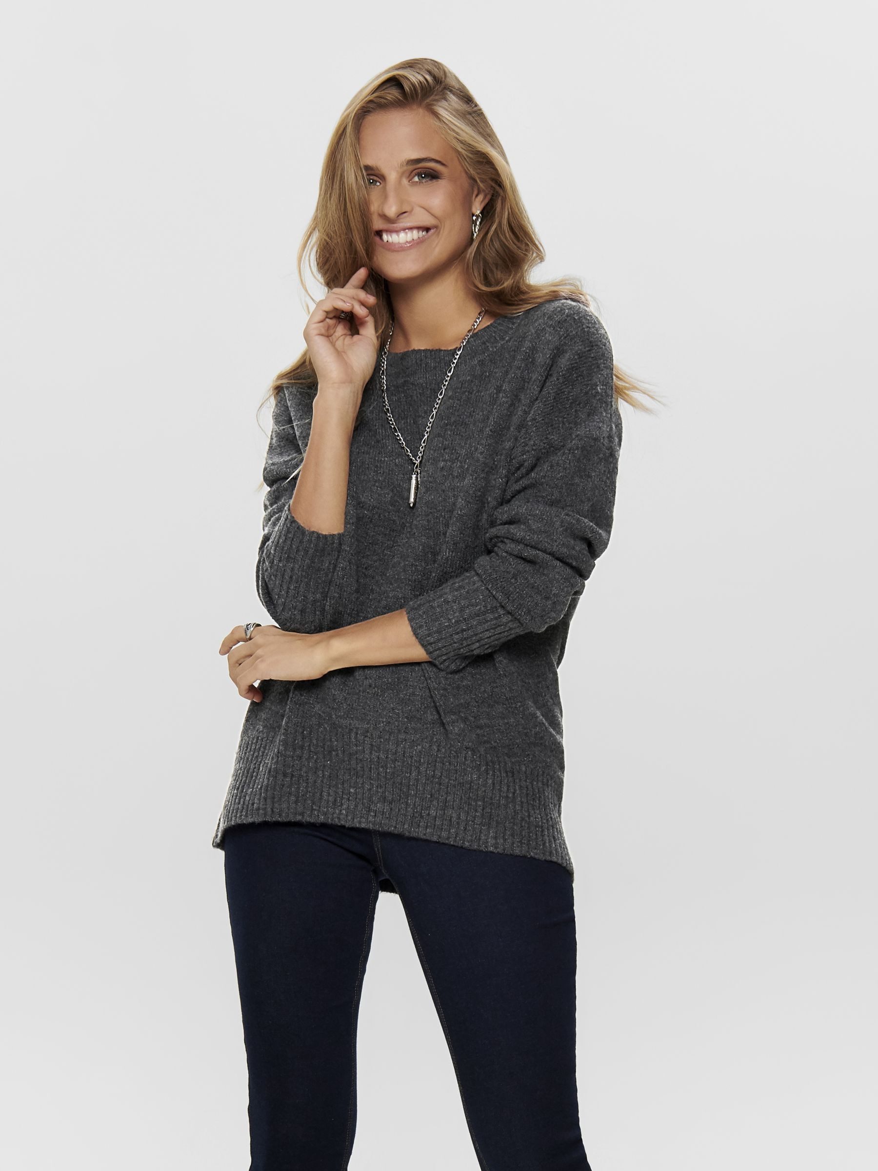 Strickpullover Warmer Strick Lockerer Stretch Jumper ONLNANJING