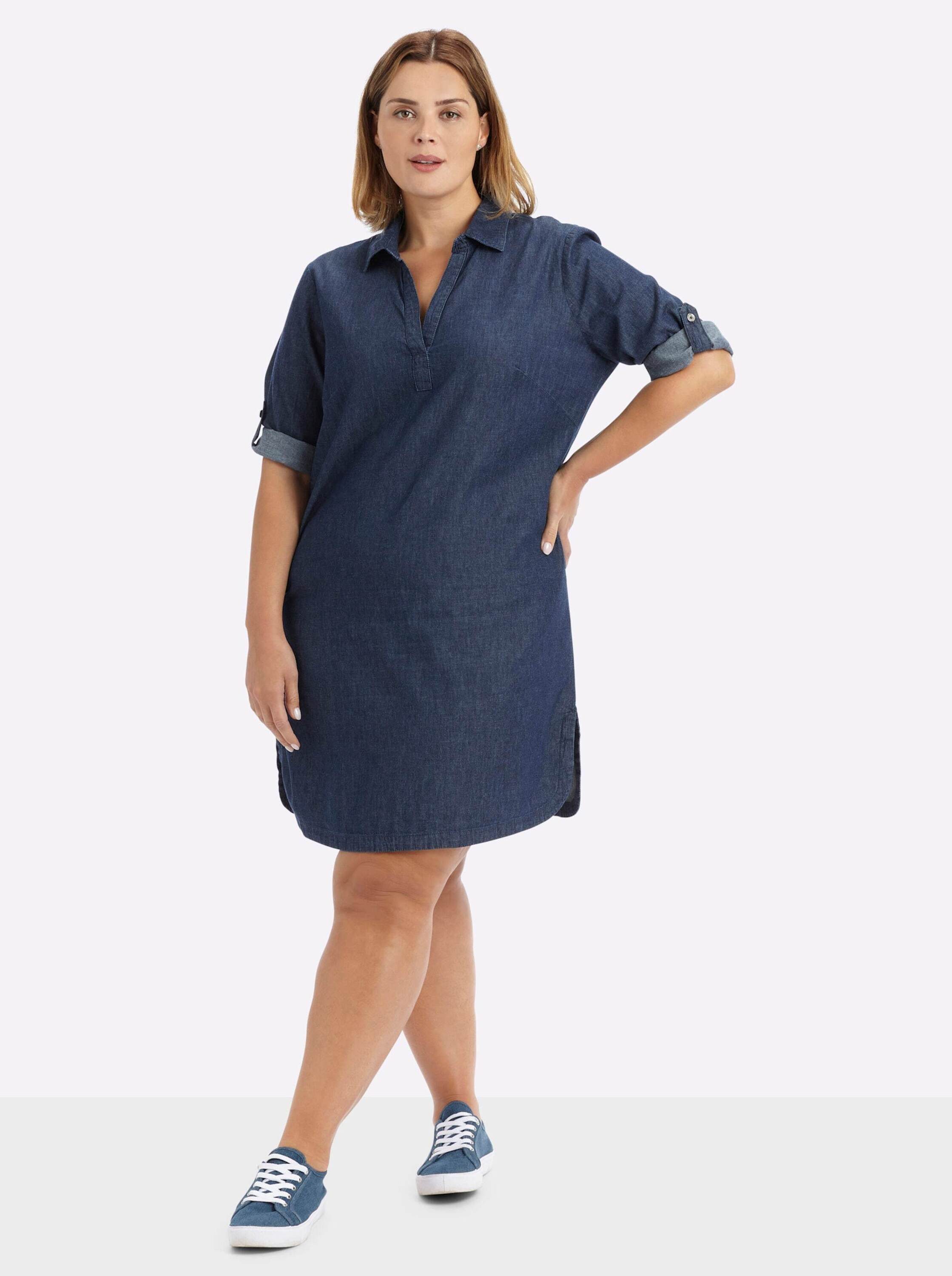 Witt Etuikleid Jeans-Kleid 3/4-Arm