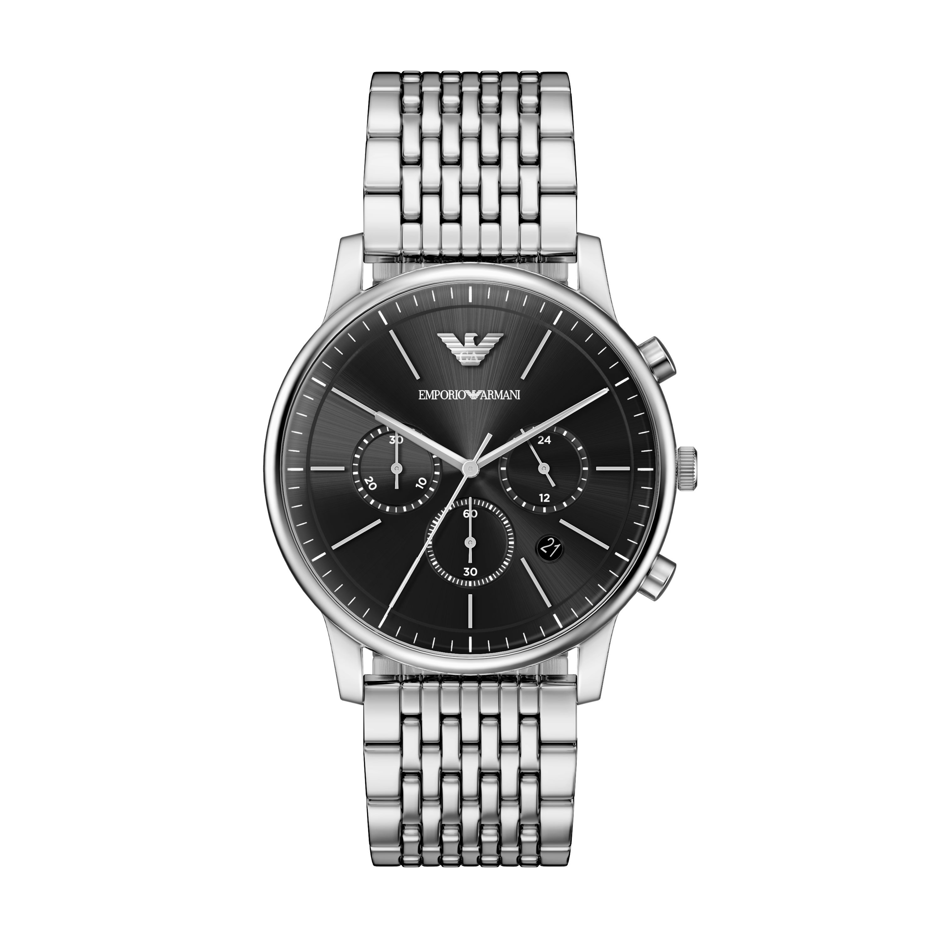Emporio Armani Chronograph AR11772, Quarzuhr, Armbanduhr, Herrenuhr, Edelstahlarmband, analog, Tag