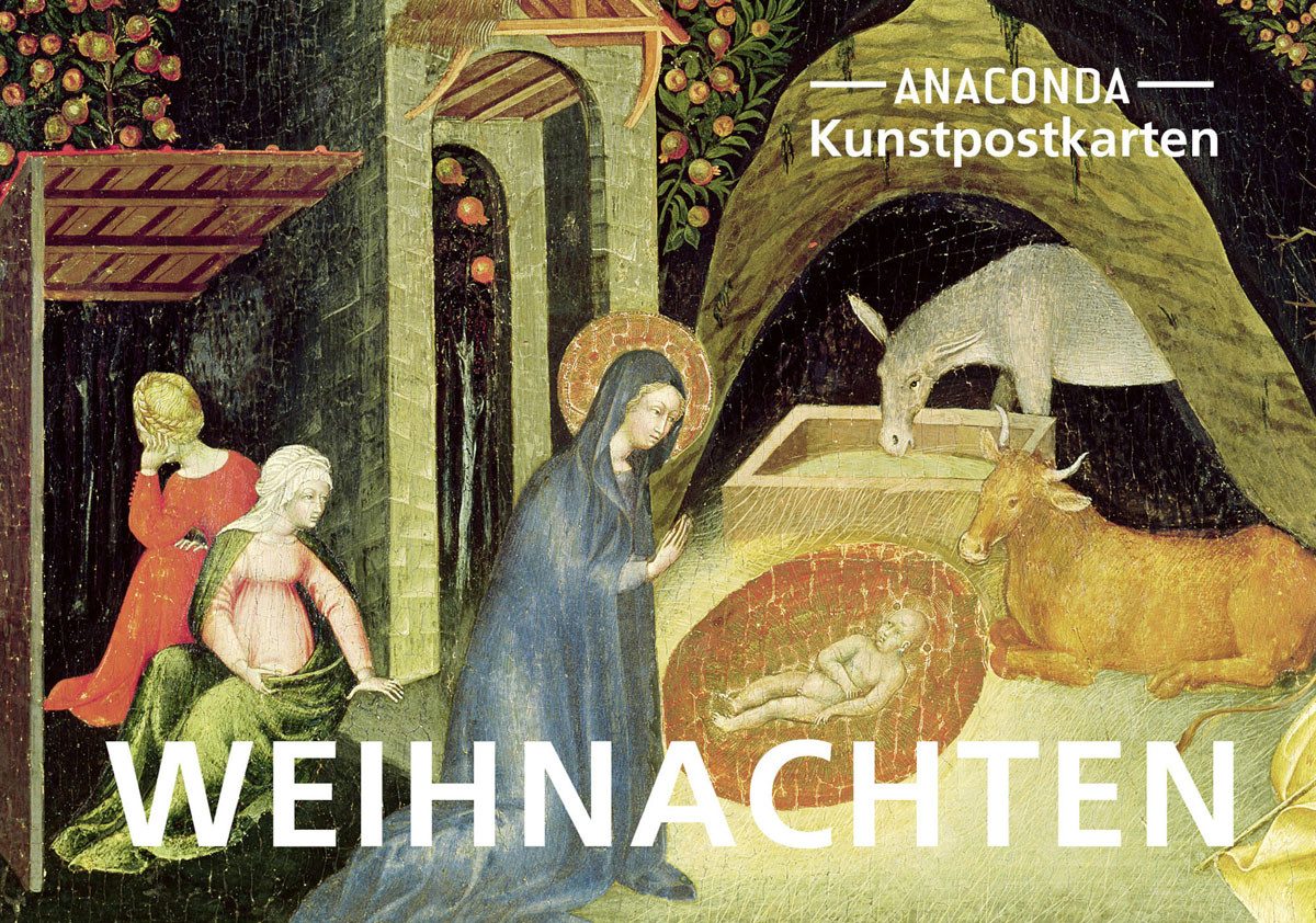 Anaconda Postkarte Postkarten-Set Weihnachten: 18 Kunstpostkarten mit verschiedenen Mo