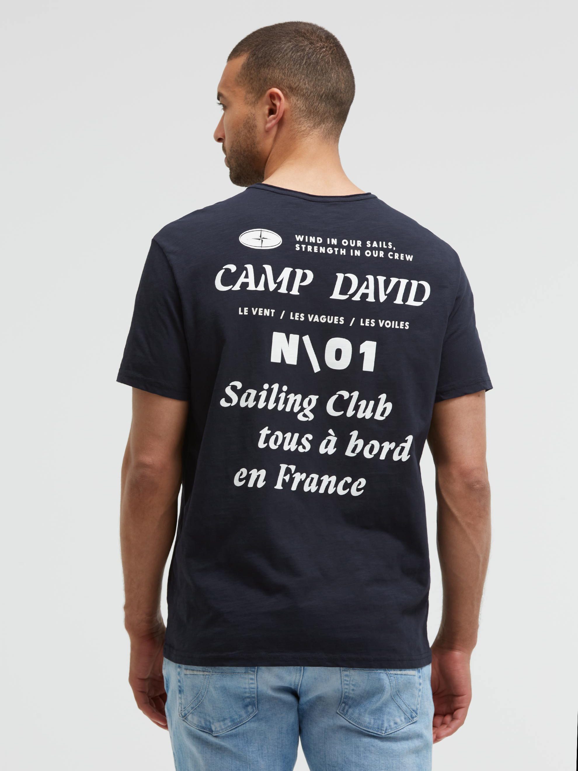 CAMP DAVID Rundhalsshirt mit Brusttasche