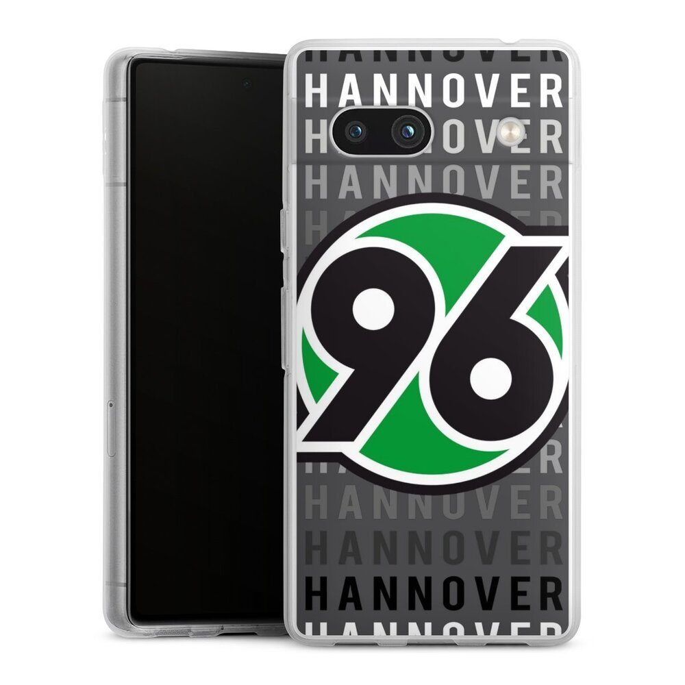 DeinDesign Handyhülle Offizielles Lizenzprodukt Hannover 96 - H96, Google Pixel 7a Silikon Hülle Bumper Case Handy Schutzhülle